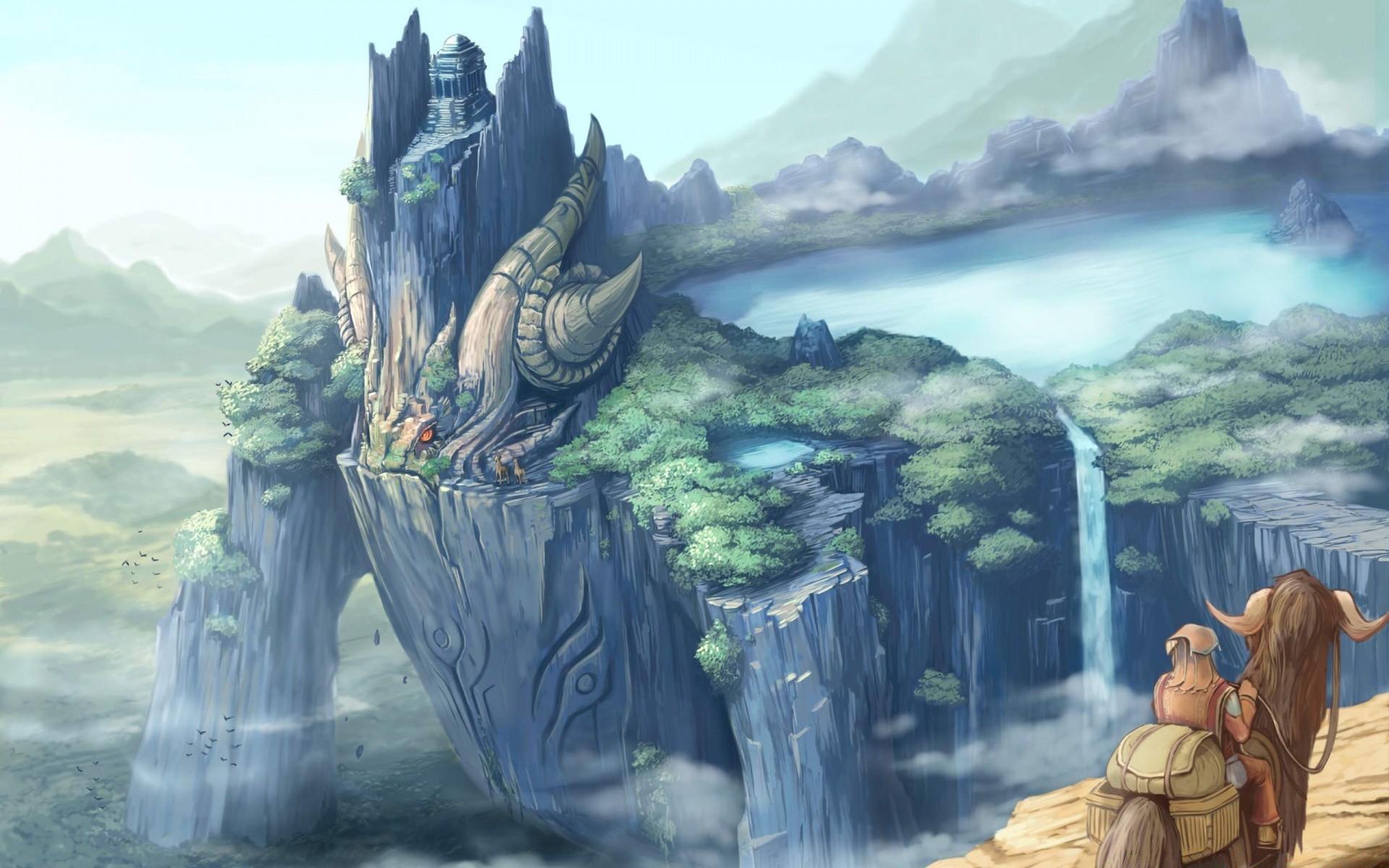 Dragon Castle Fantasy Art