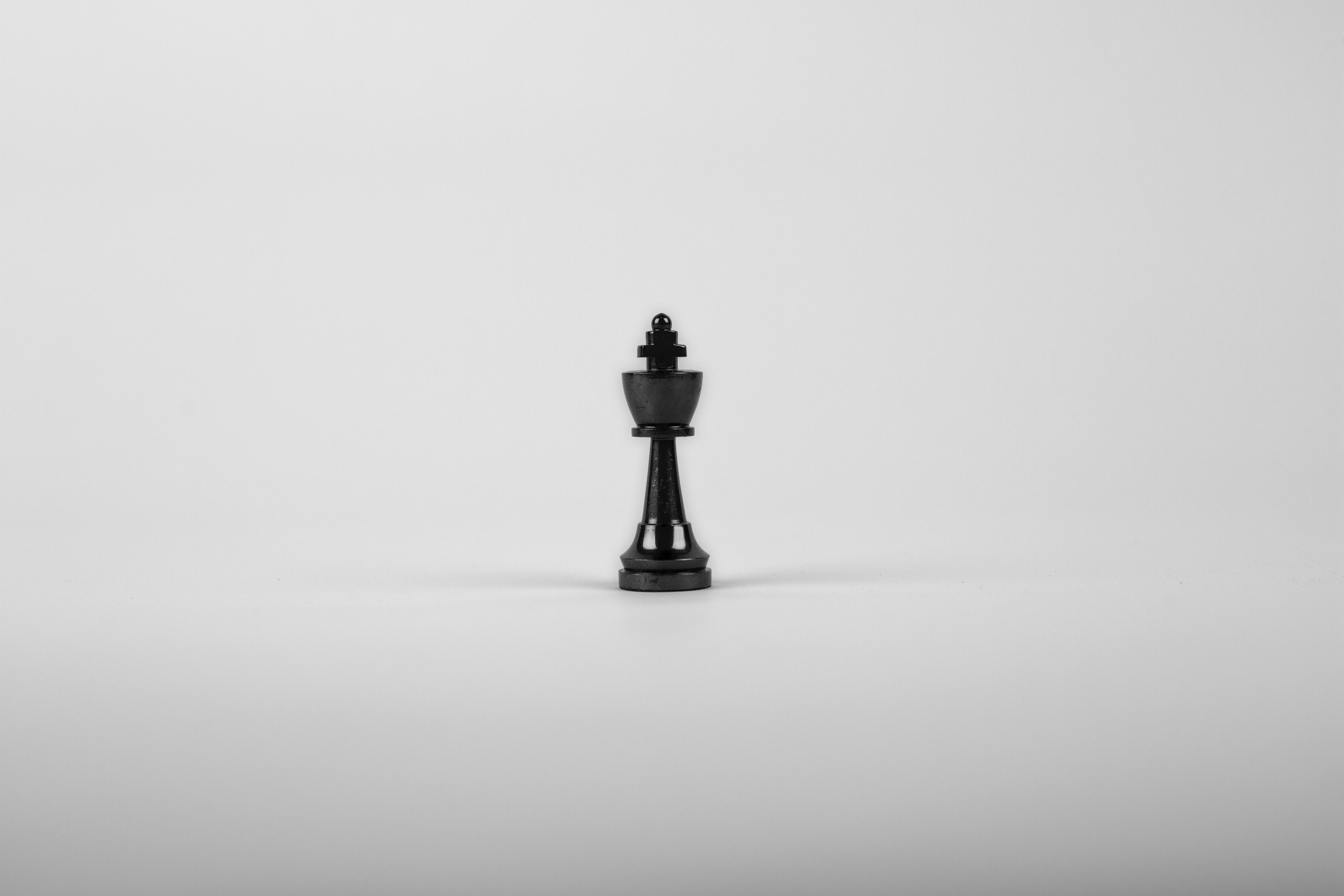 Black Wooden King Chess Piece · Free