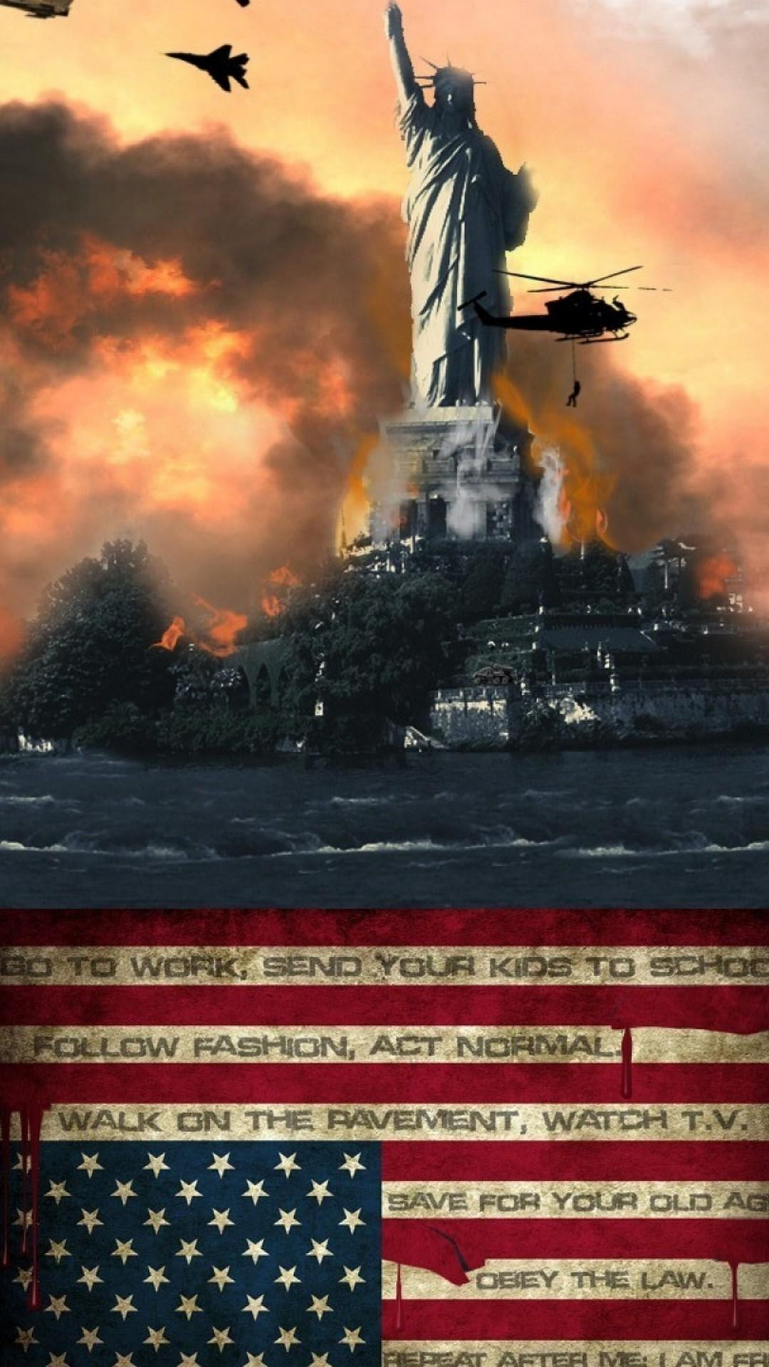 American Flag Wallpaper for iPhone 3D iPhone Wallpaper