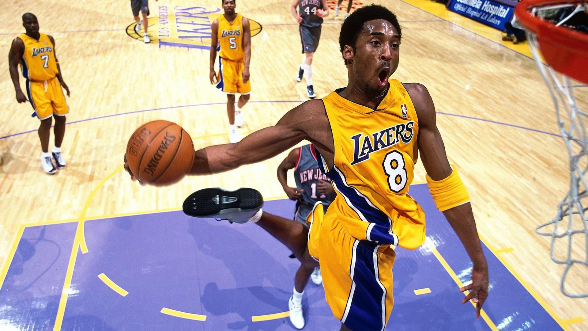Dunk, Kobe Bryant, Los Angeles Lakers, Player HD Wallpaper