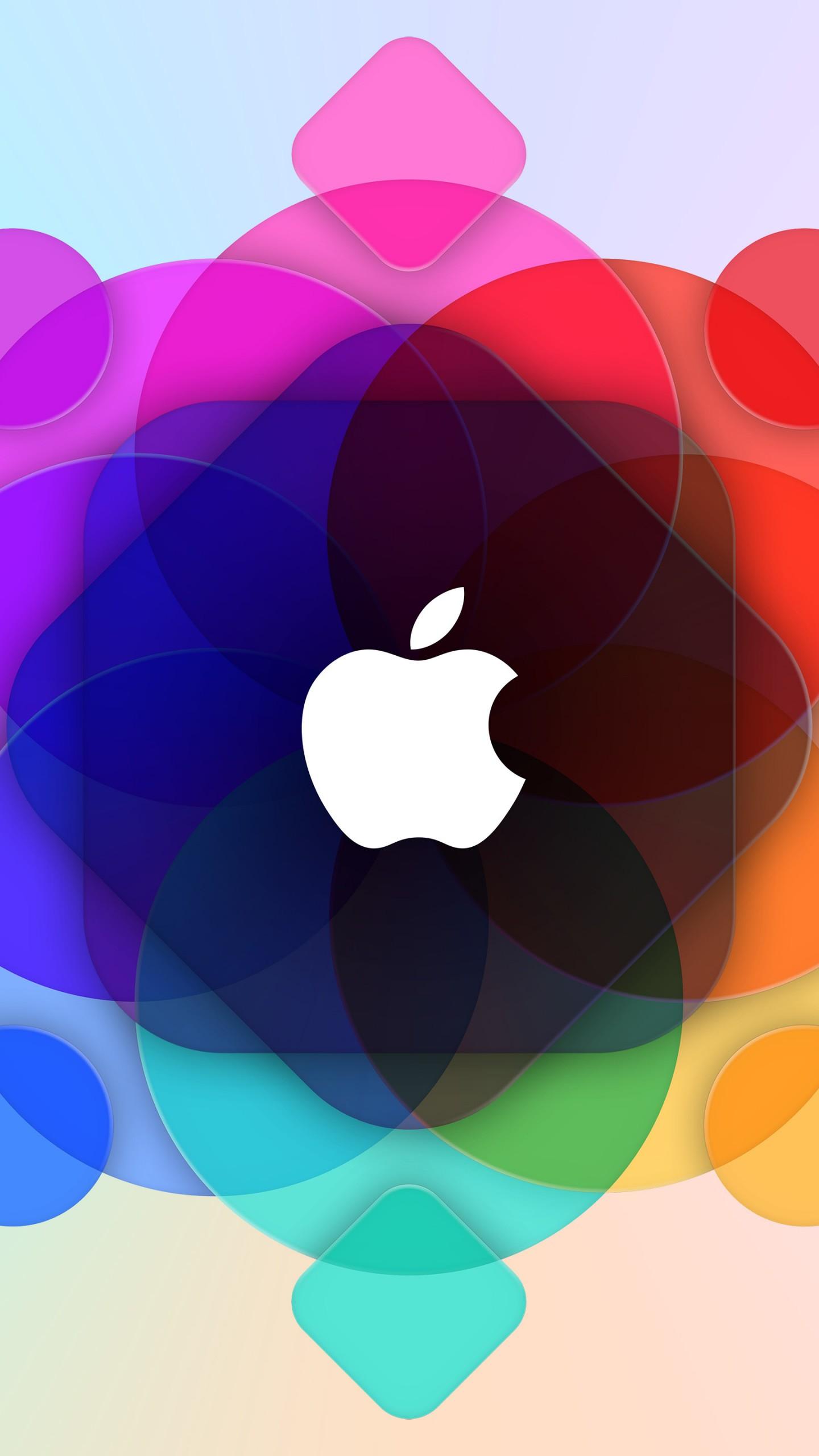 Apple logo engraved on wooden floor 4K wallpaper download