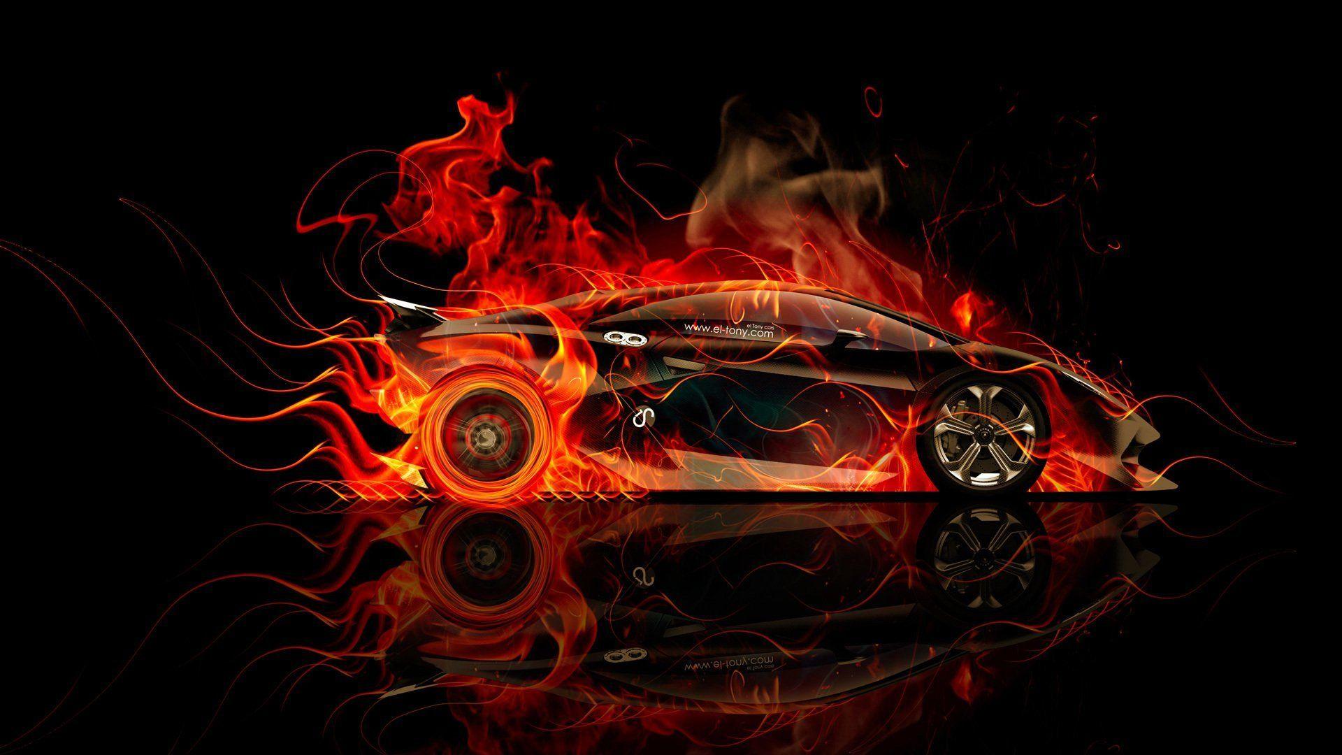 Lamborghini On Fire Wallpaper Free Lamborghini On