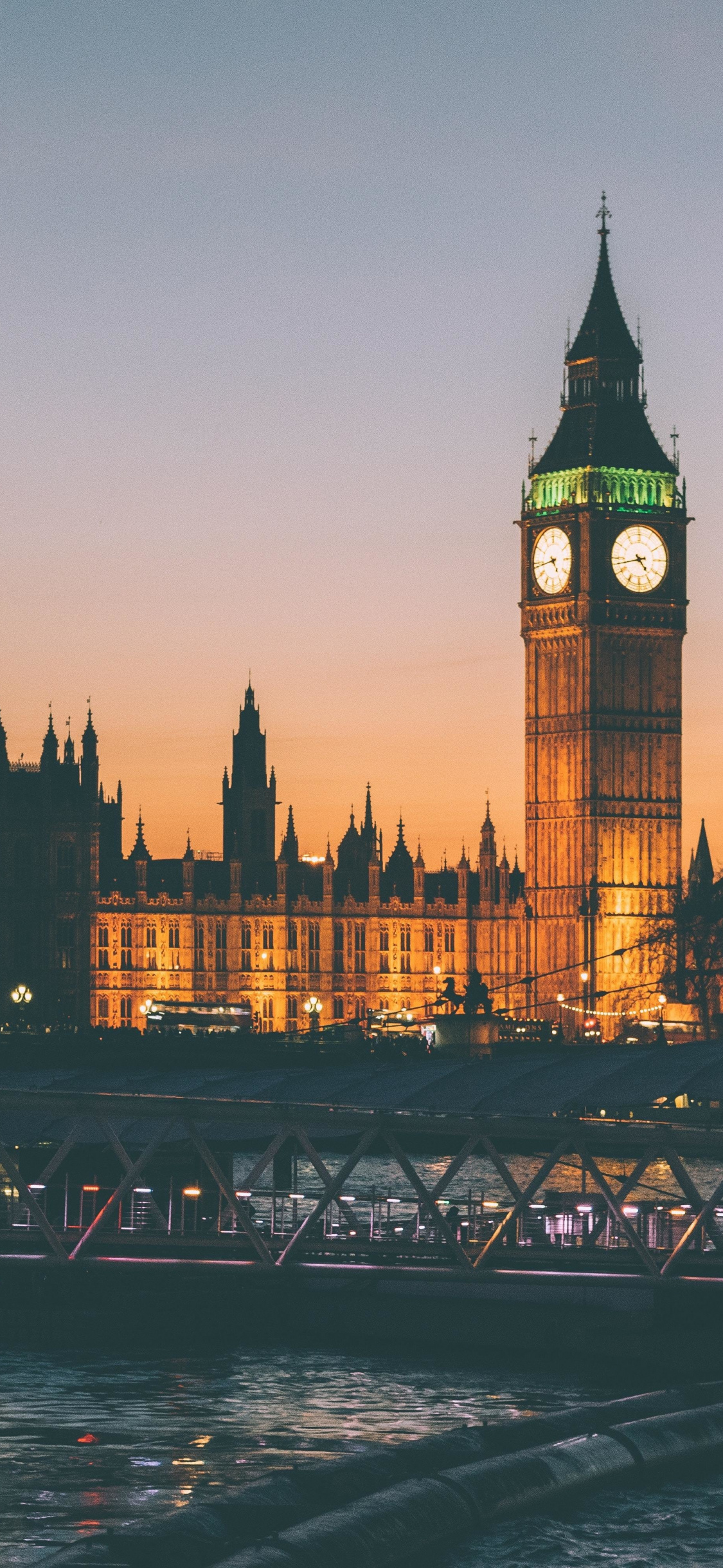 Clock Tower, Architecture, Big Ben, London, Night