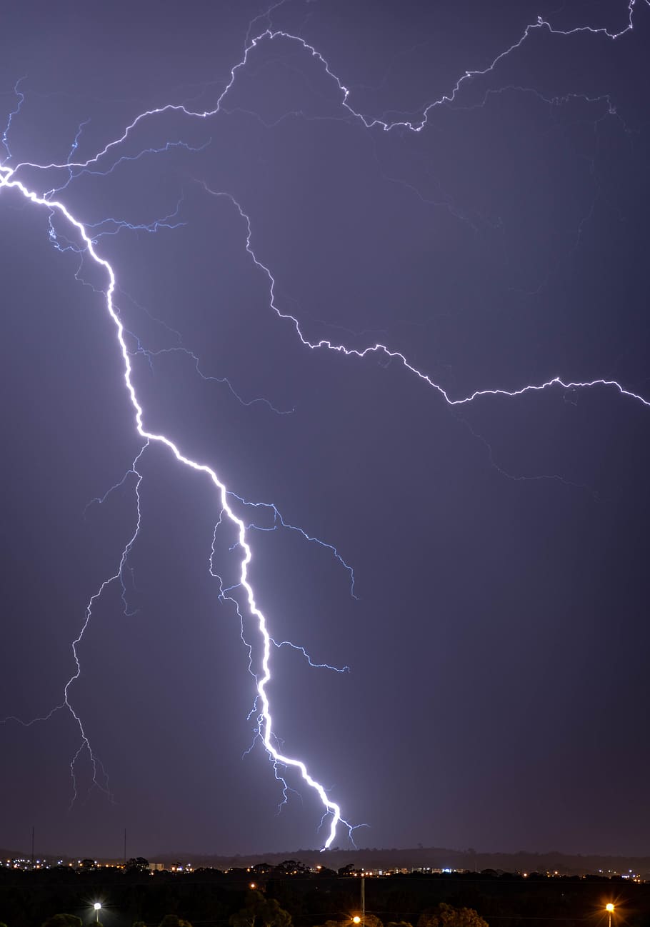 HD wallpaper: lightning, strike, storm, thunderstorm