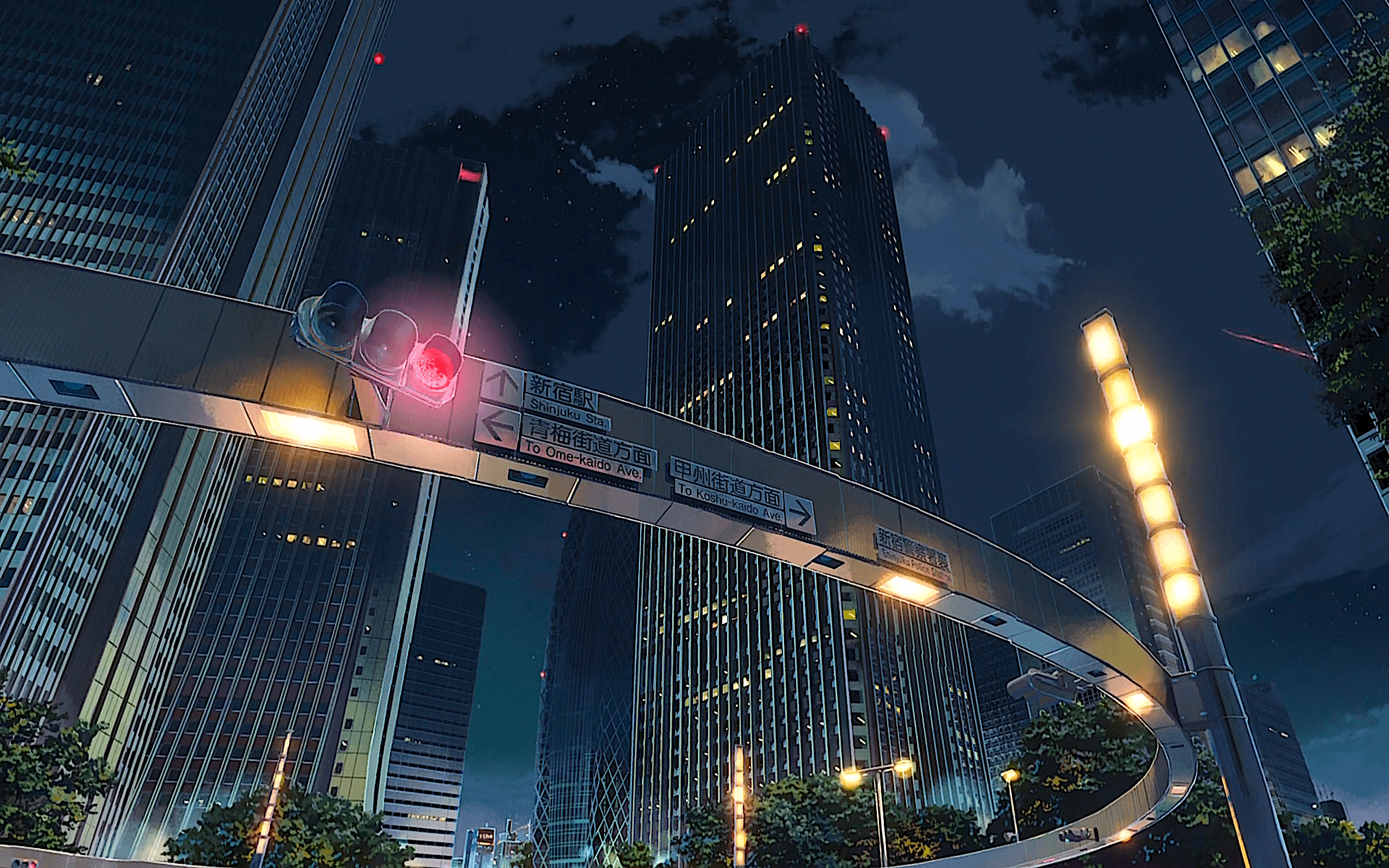 Night City Tokyo Anime HD Wallpaper