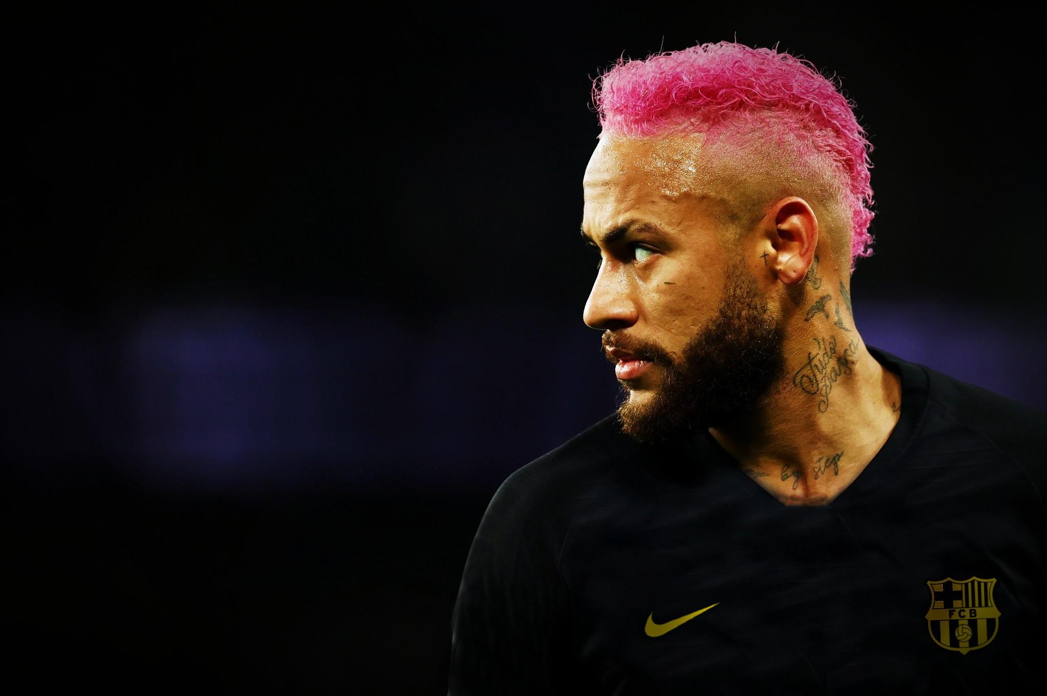 Neymar pink hair wallpaper