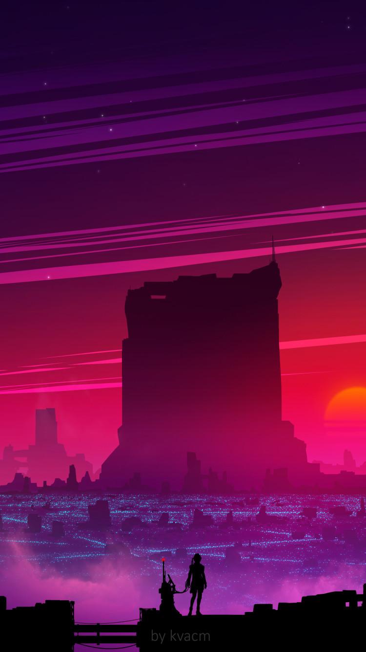 Synthwave Future Scifi 5k iPhone iPhone 6S
