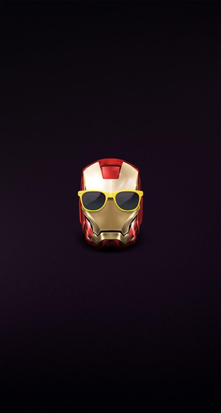 Zendha: Minimalist Iron Man iPhone Wallpaper