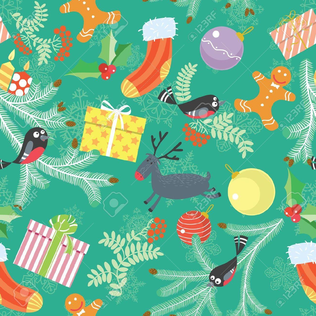 Cute Christmas Pattern Wallpaper Free Cute Christmas Pattern Background