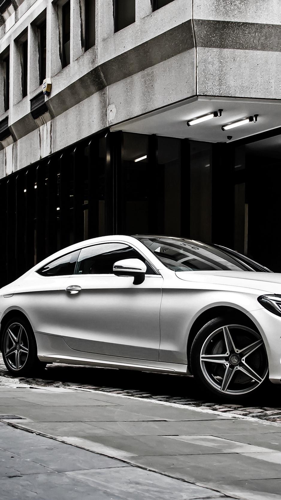 Download Wallpaper 938x1668 Mercedes Benz, C Class, Amg