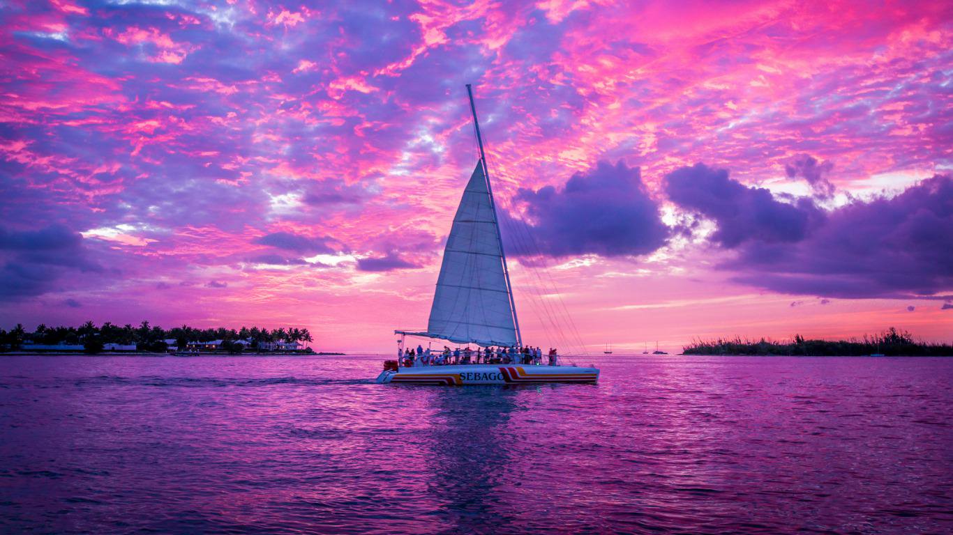 Sailboat Sunset Wallpapers - Wallpaper Cave