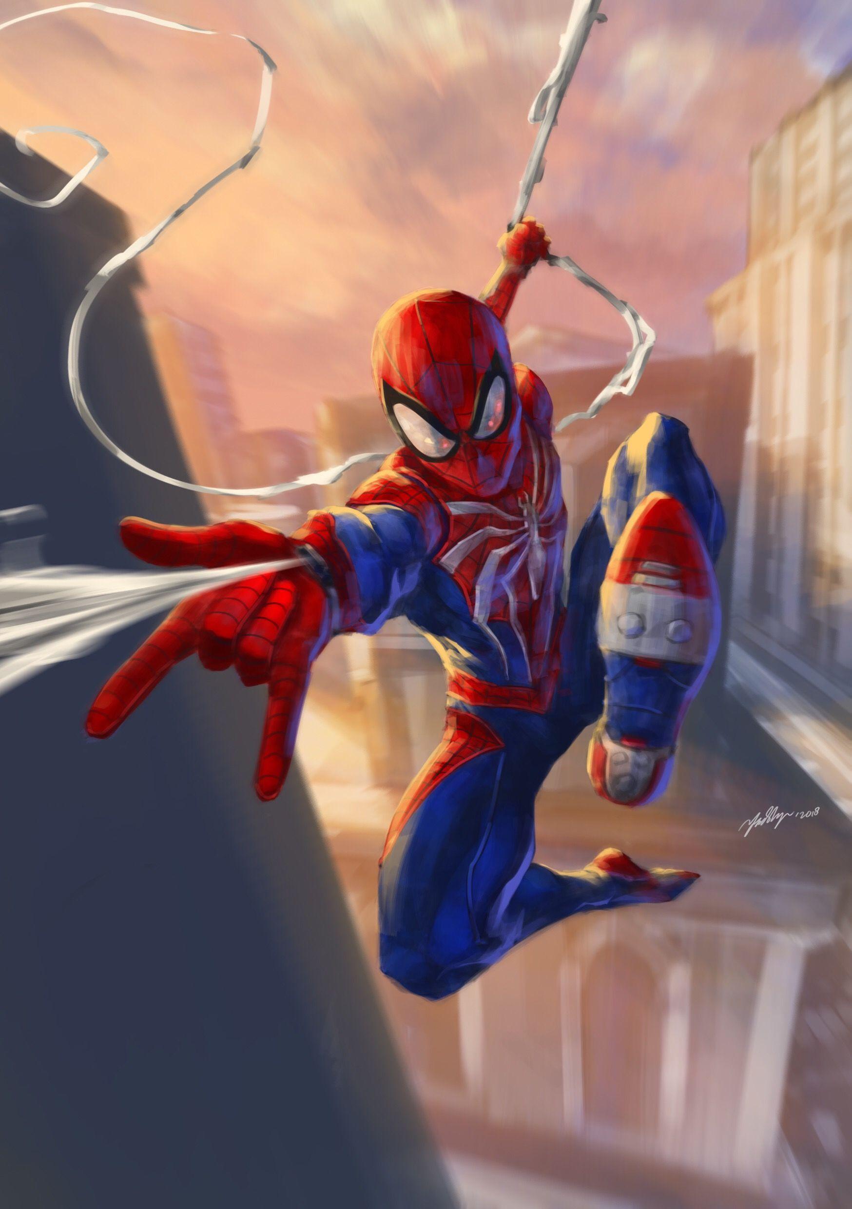 Spider Man Ps4 Spider Man Ps4 Comic Wallpaper & Background Download