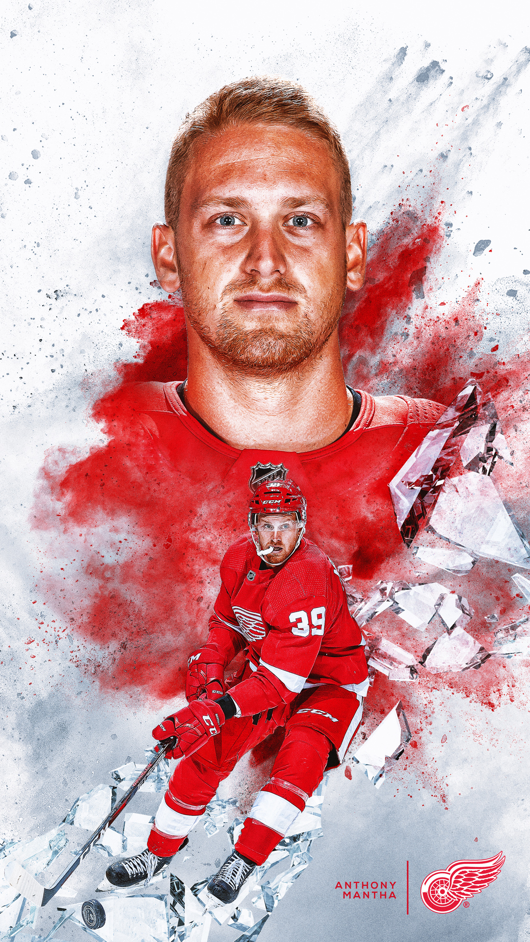 Dylan Larkin Detroit Red Wings Wallpaper - Untitled Collection