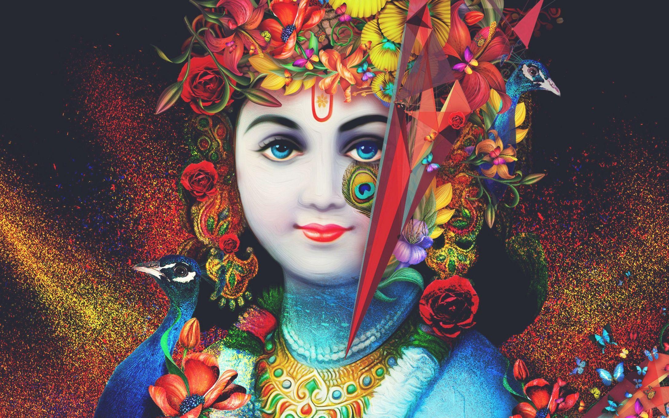 Krishna 3D Wallpaper Free Krishna 3D Background