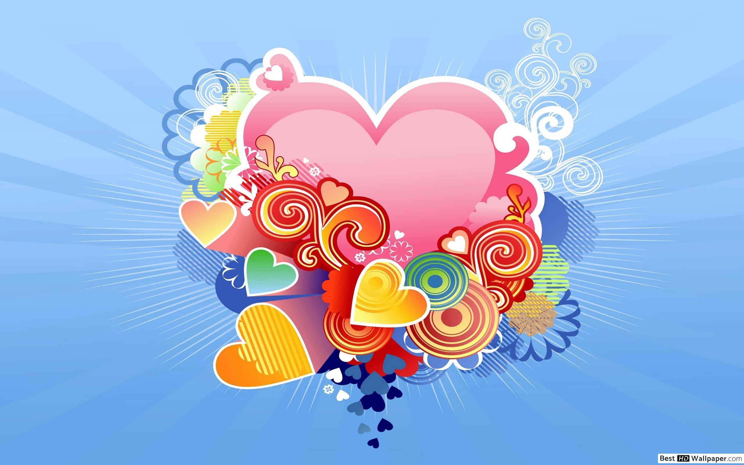 Valentine's day artistic heart HD wallpaper download