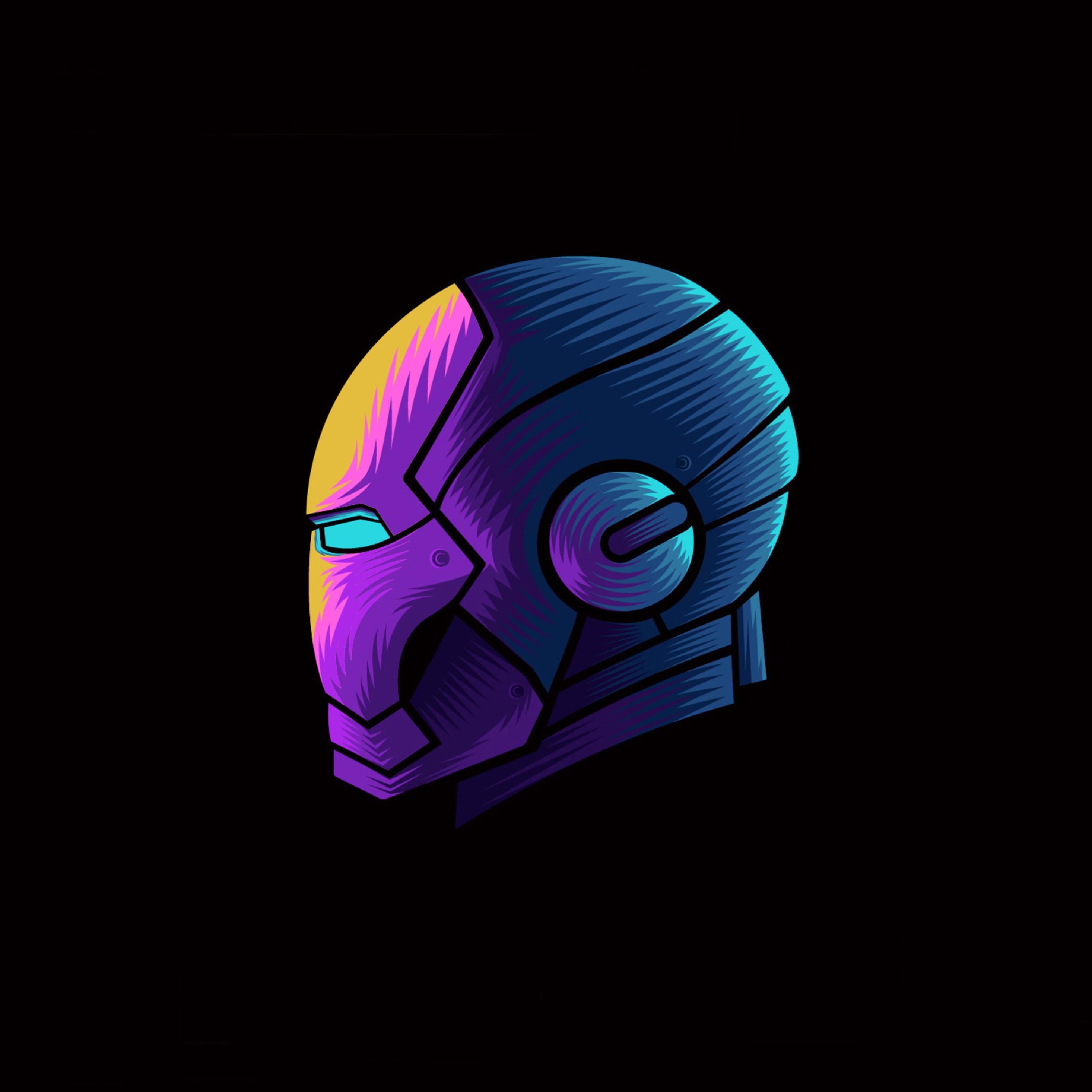 Iron Man Minimal Artwork iPad Pro Retina Display