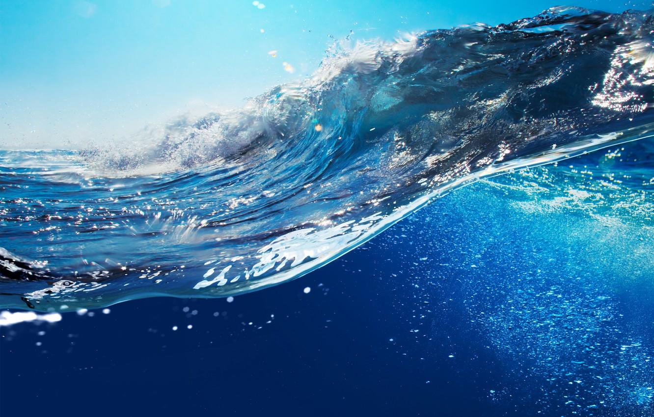 Wallpaper sea, water, the ocean, wave, sky, sea, ocean, blue, splash, wave image for desktop, section природа