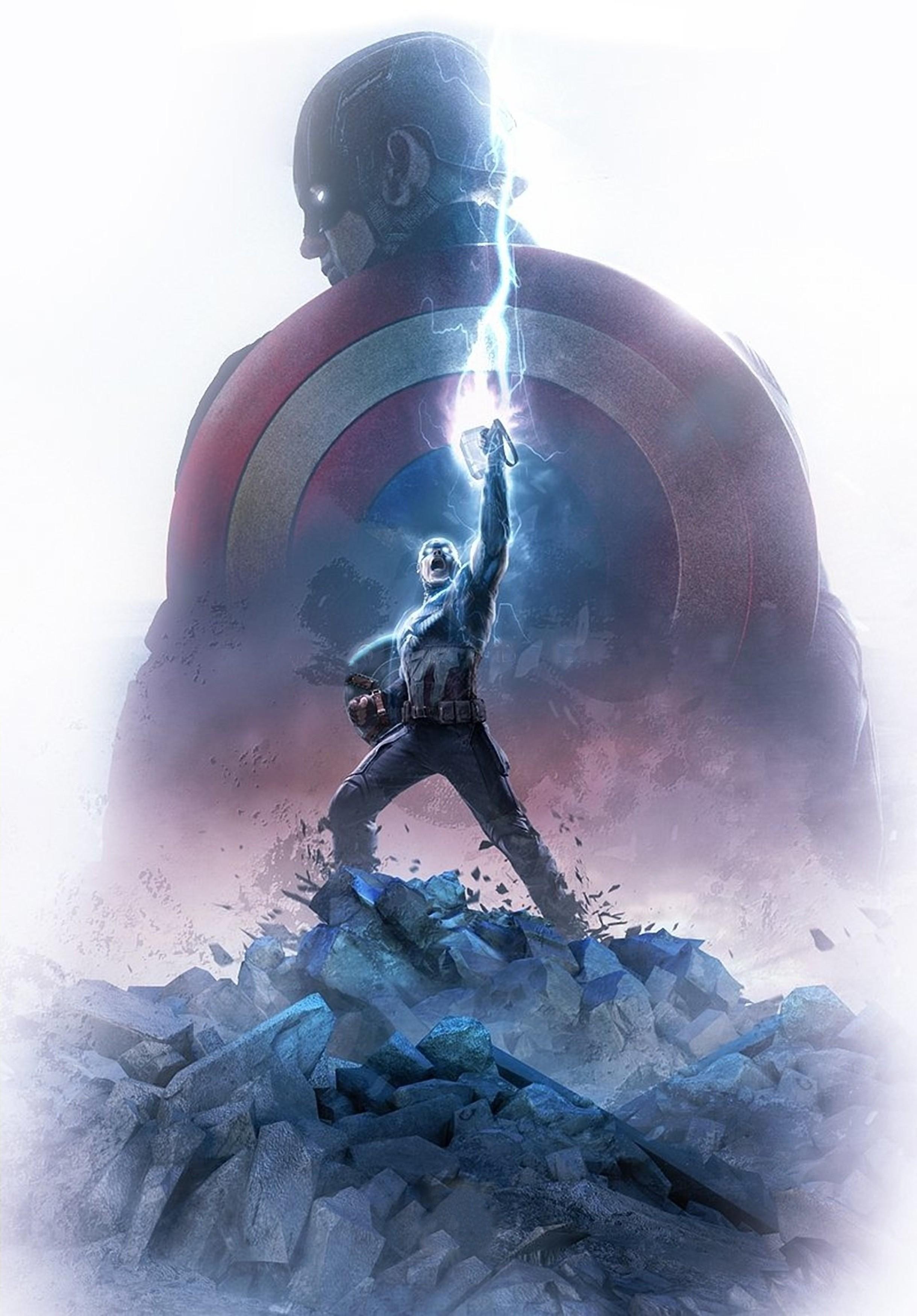 Captain America With Hammer Wallpaper Free Captain