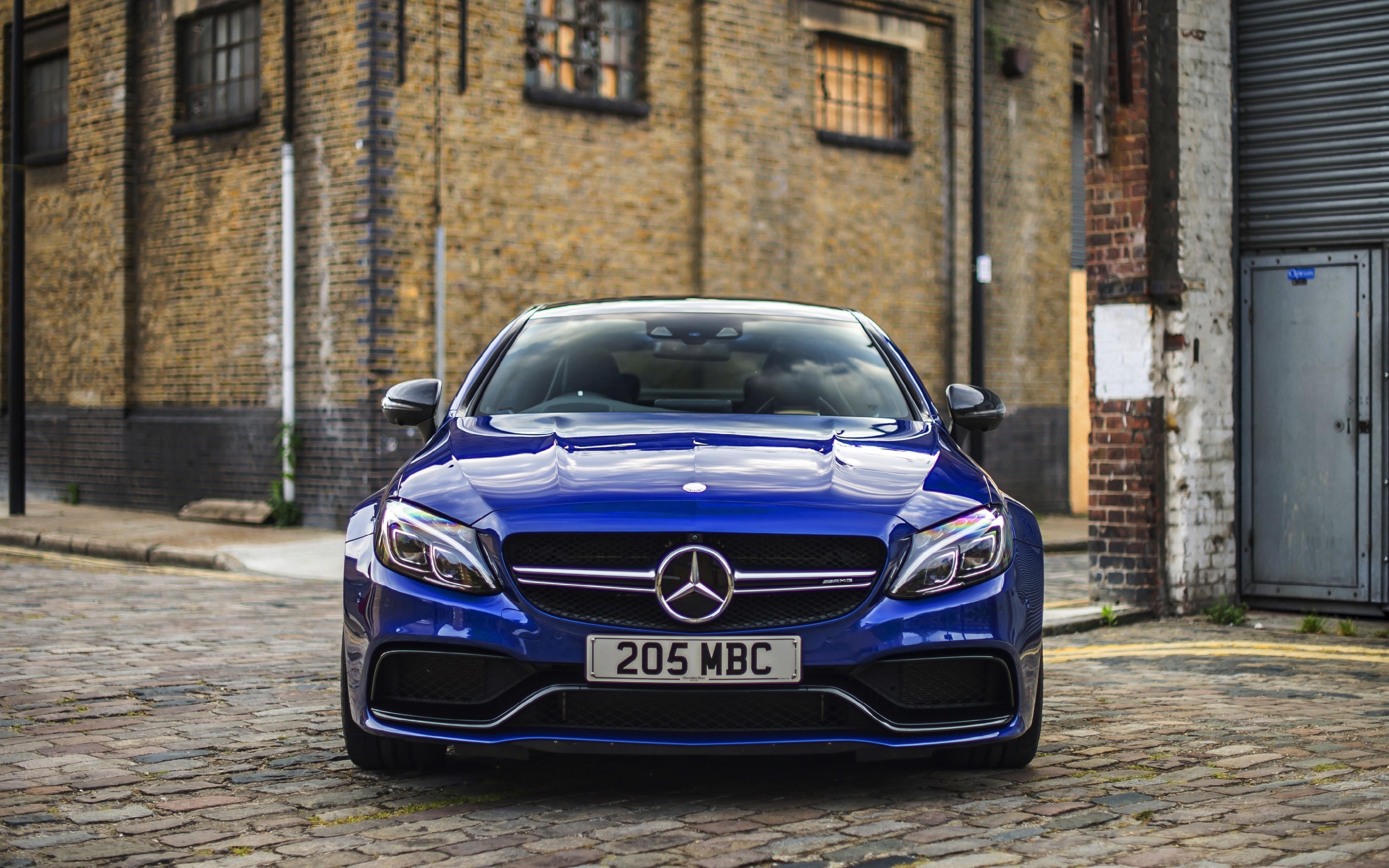 Download 3840x2400 wallpaper front, blue, luxury car