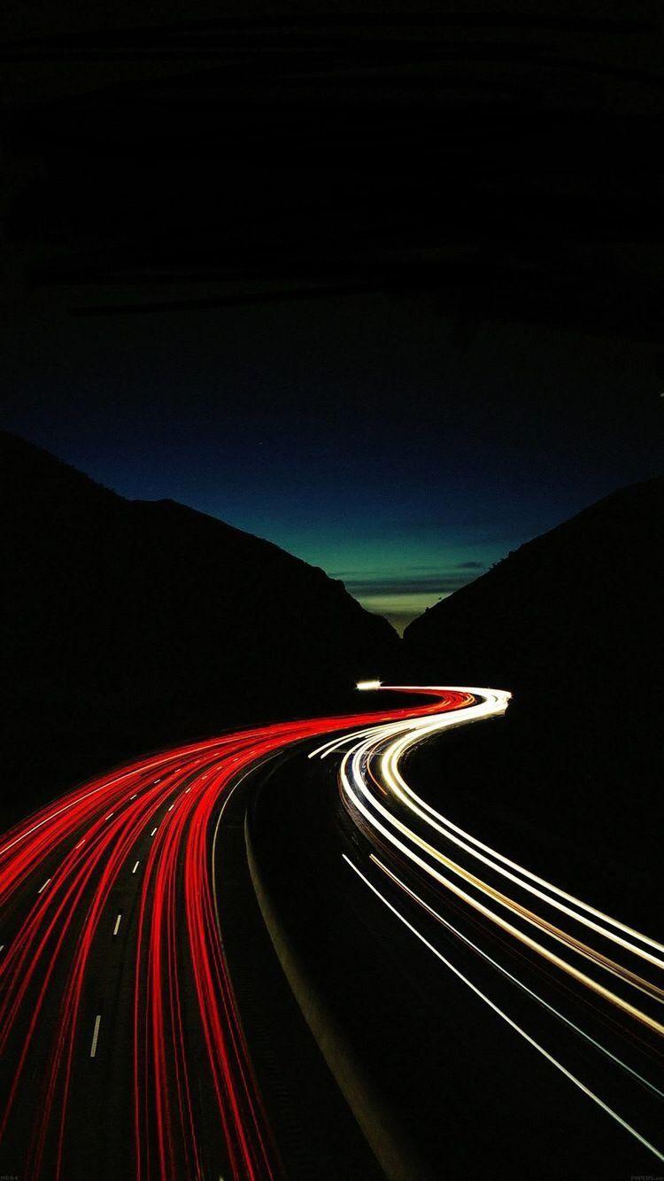 Night highway wallpaper. Light trail photography, Cool