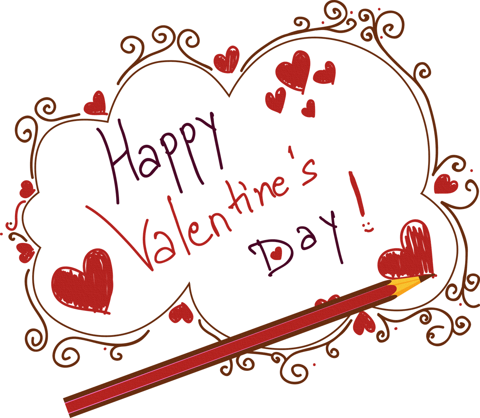 Happy Valentines Day Kids Clipart