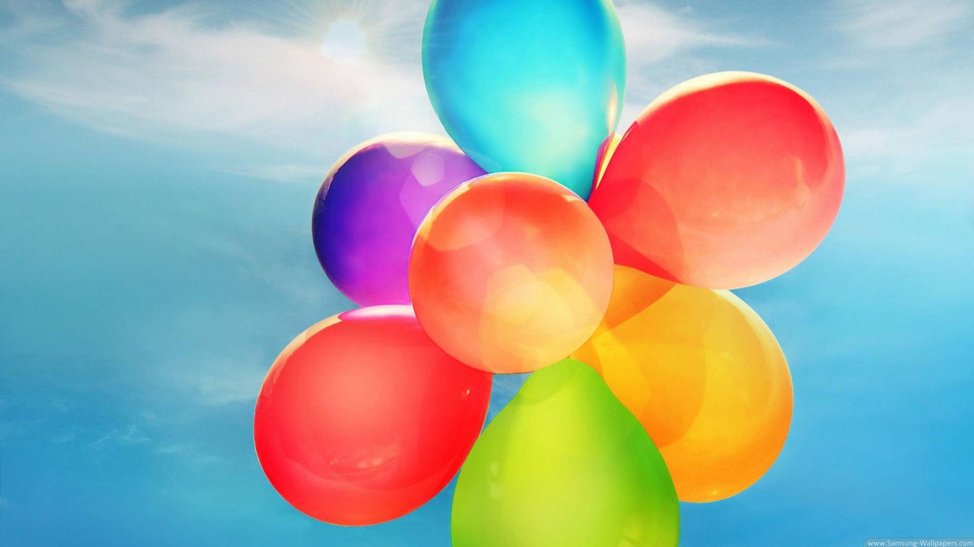 Assorted Color Balloon Lot, Balloon, Colorful HD Wallpaper