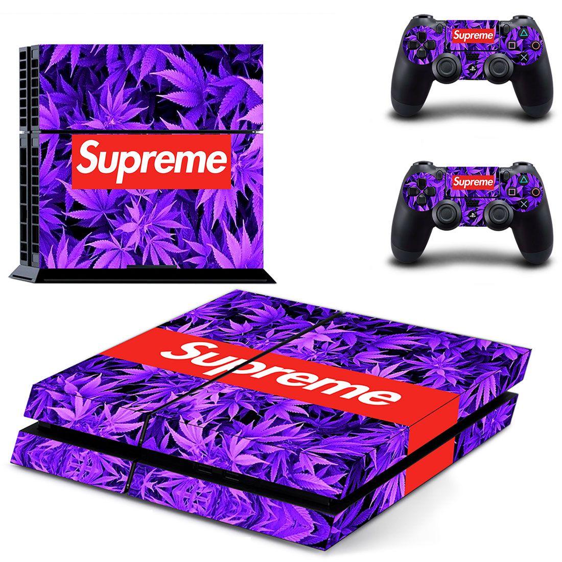 Supreme PS4 Skin Sticker Decals PS4 Console And Controllers