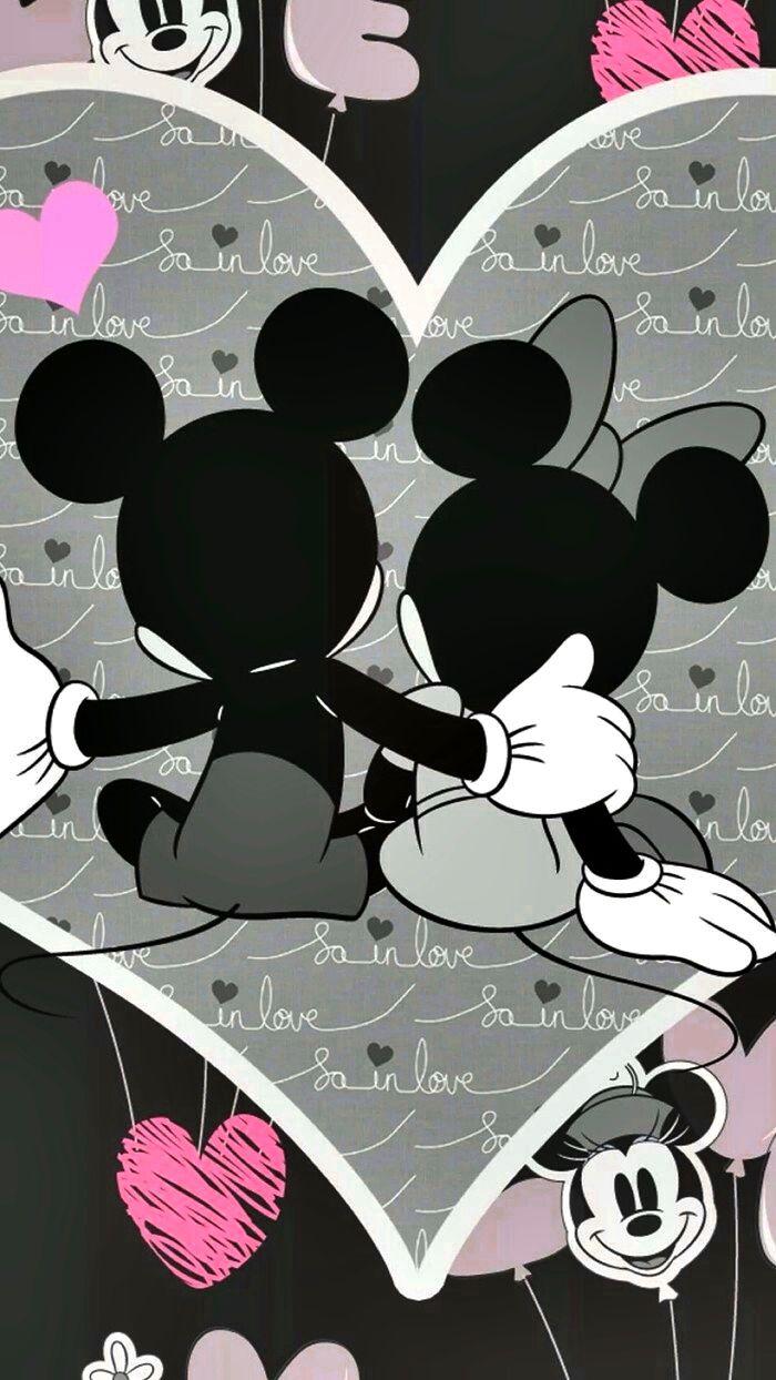 iPhone Wall: Valentine's Day tjn. Love. Disney, Mickey