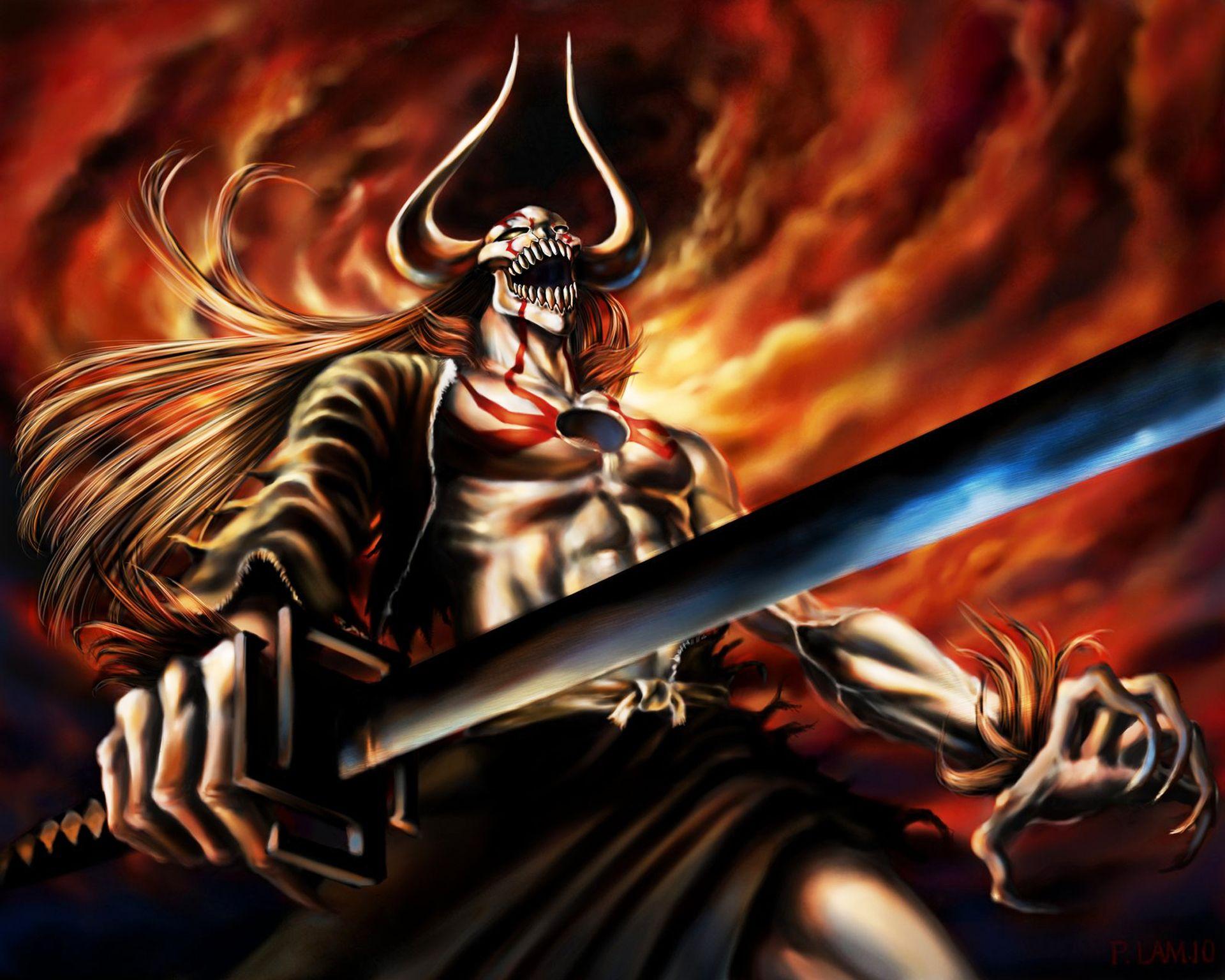 bleach ichigo hollow demon form wallpaper