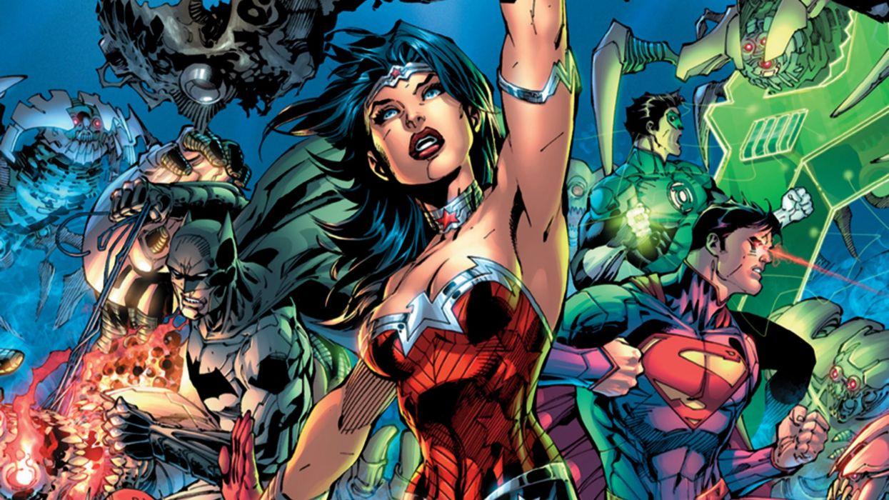 New 52 Trinity Superman Batman Wonder Woman wallpaper