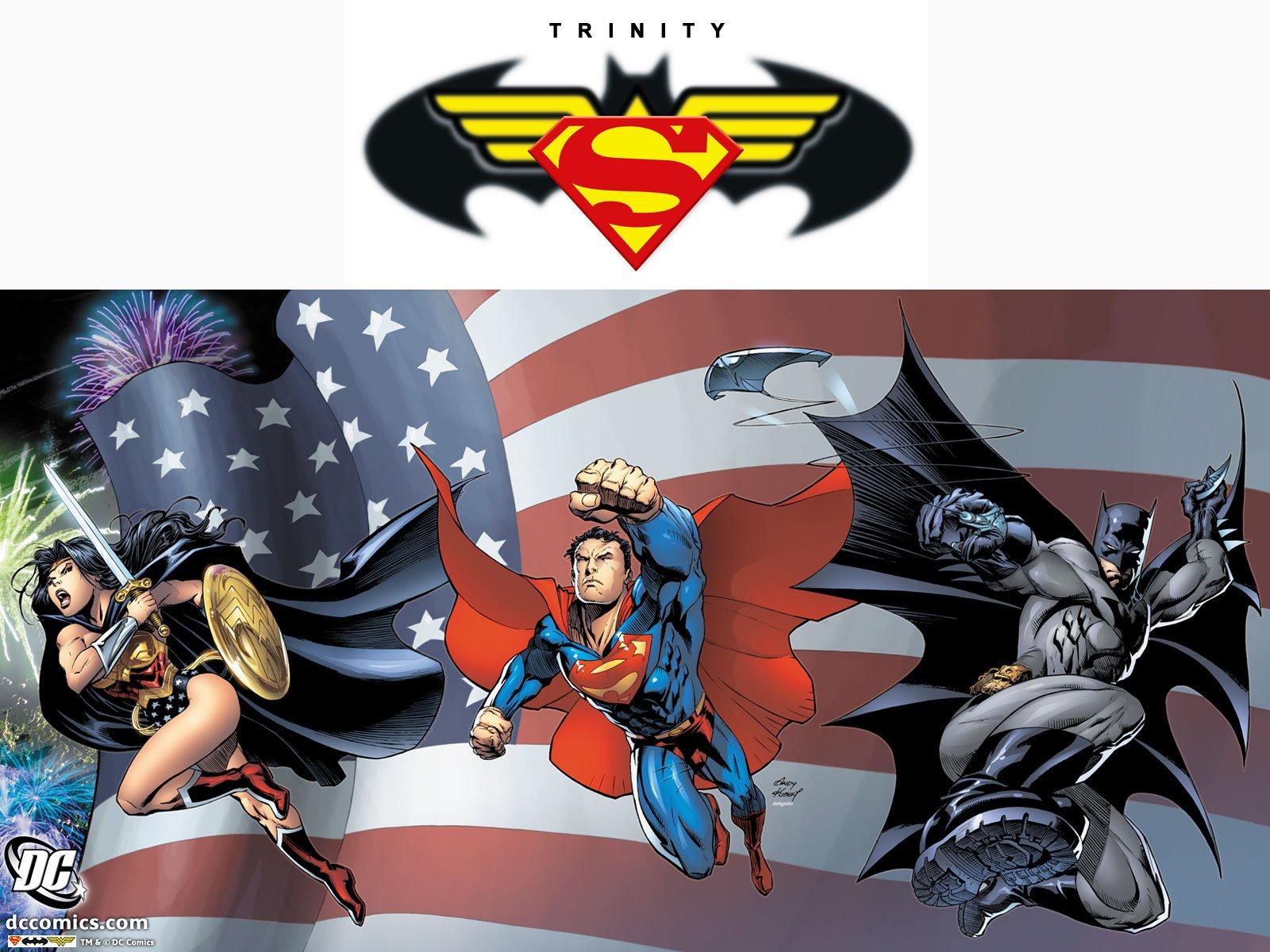 Download 1600x1200 Batman DC Comics Superman superheroes