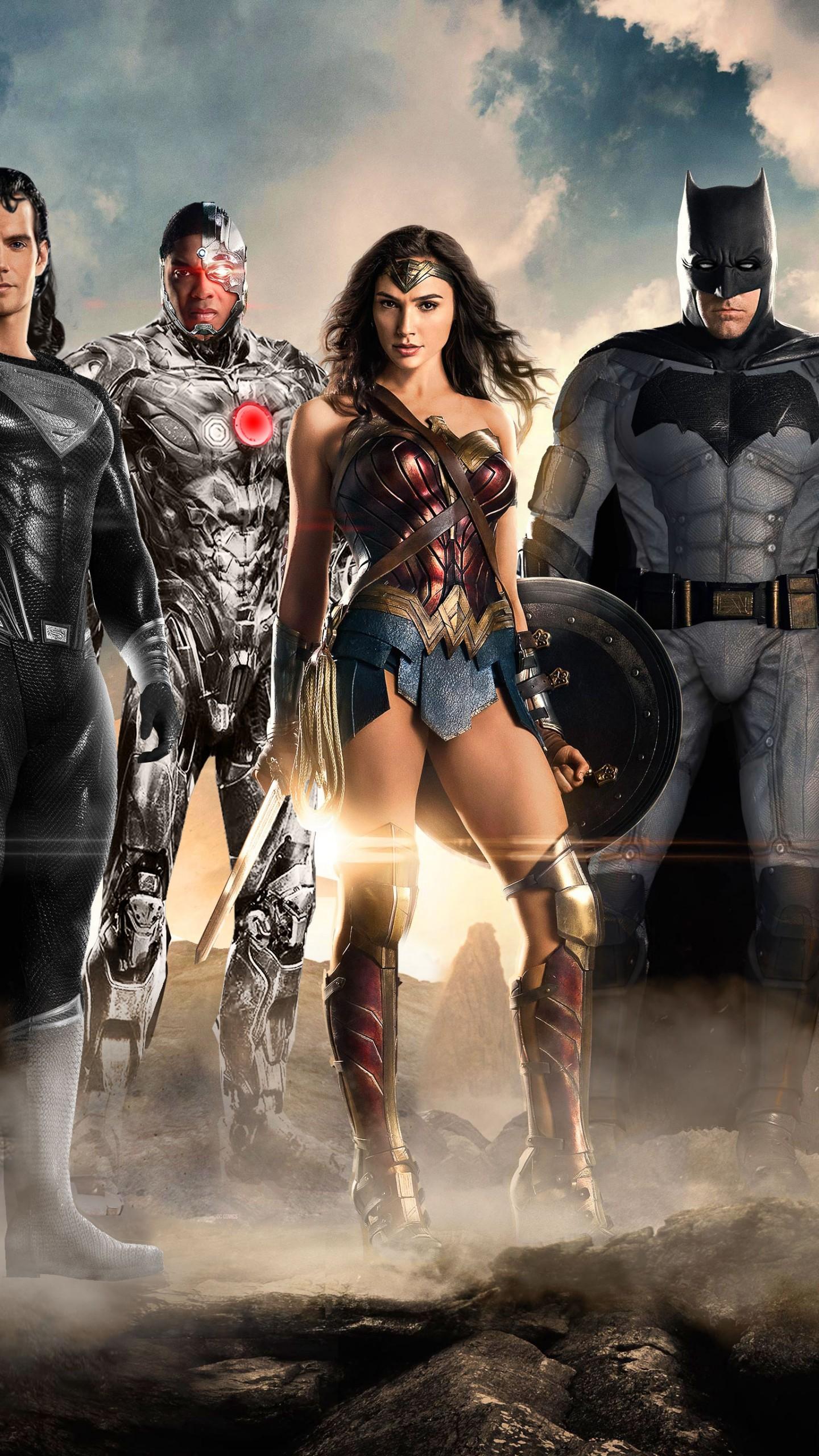 Wallpaper Justice League, superman, batman, Wonder woman, superhero, Art