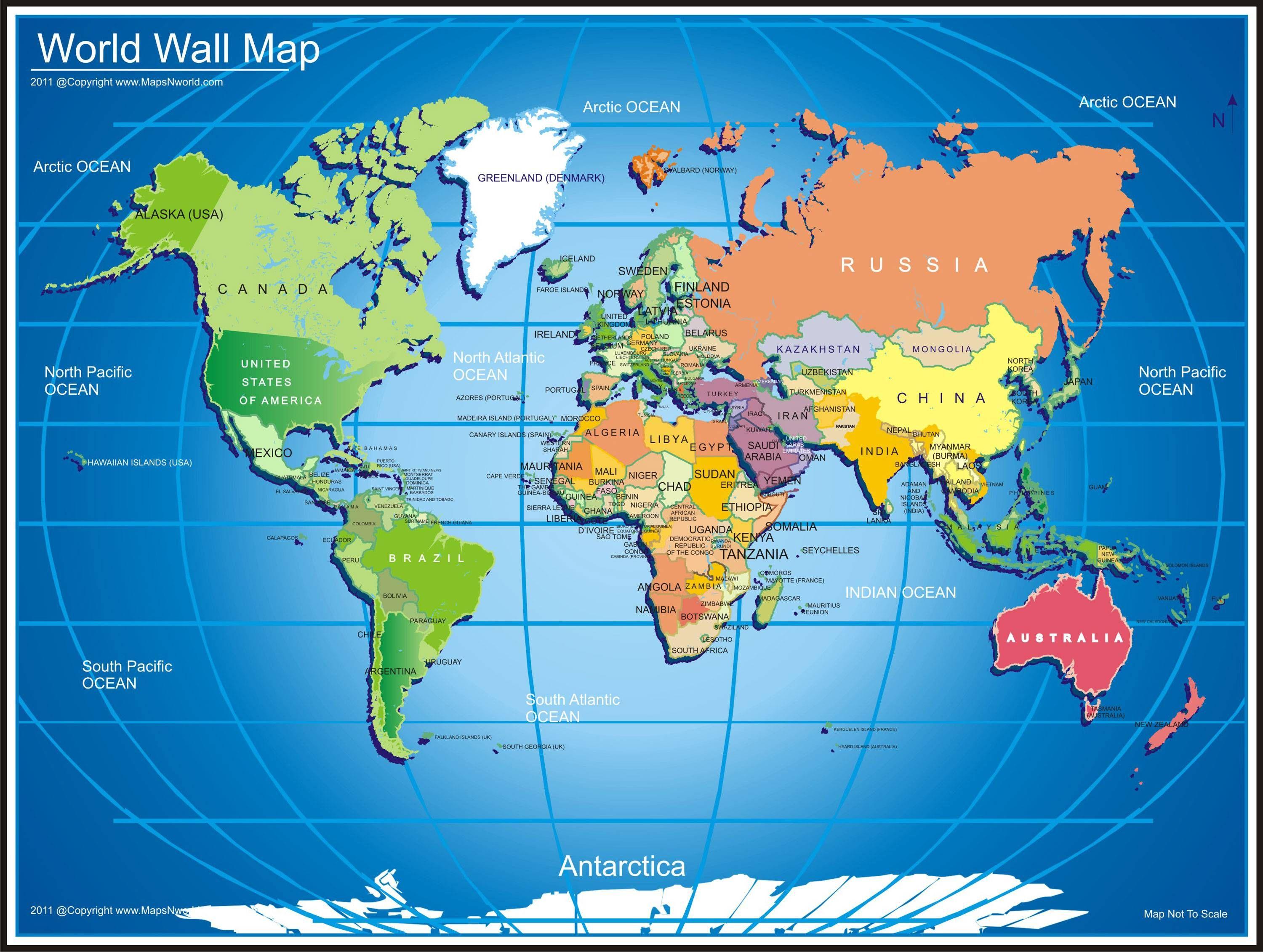 Colorful World Map Wallpaper 3 Original Size. World map