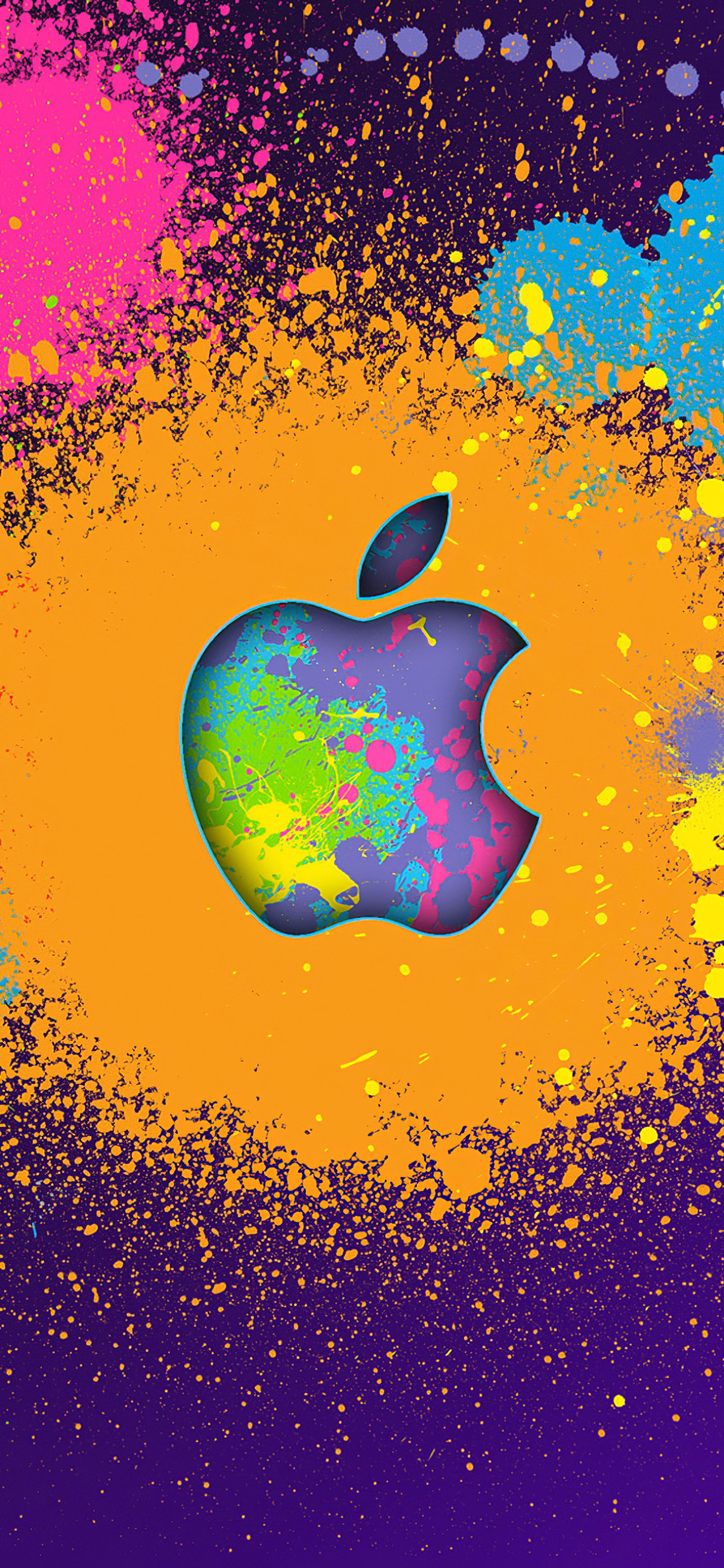 Apple Colorful Logo 4k iPhone XS, iPhone iPhone