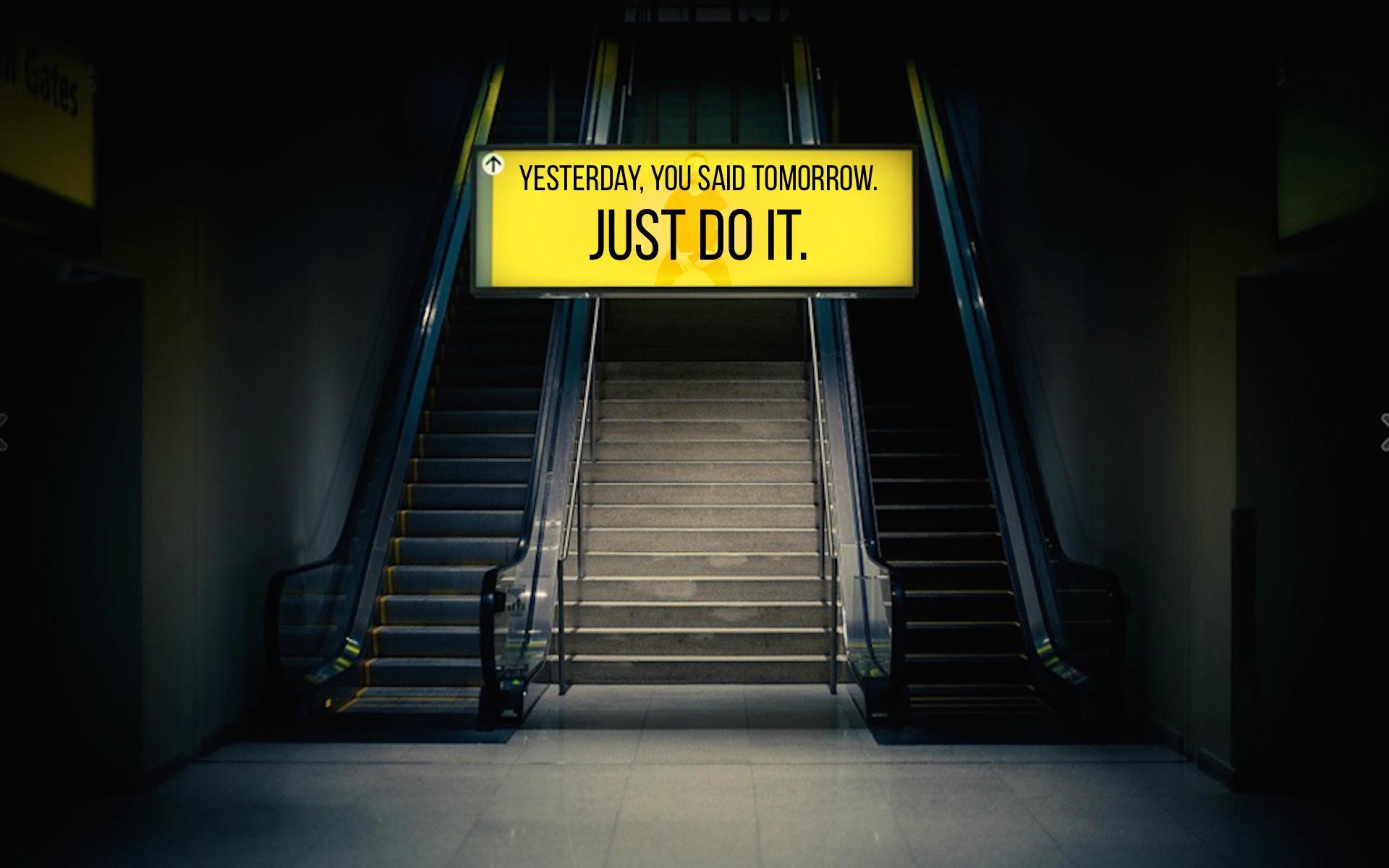 Just Do It Tomorrow Wallpapers - Wallpaper Cave