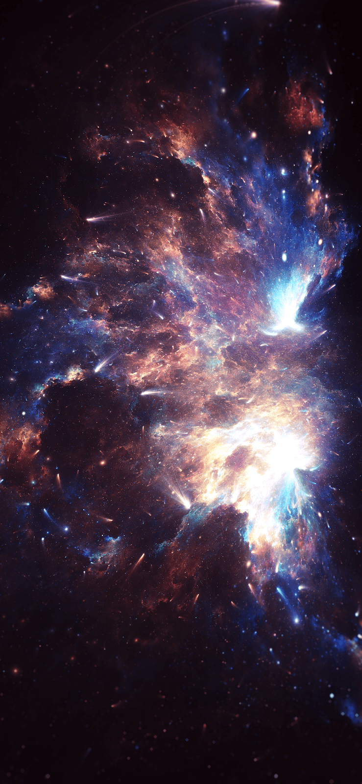 Colorful Nebula (iPhone X). iPhone wallpaper nebula, Wallpaper