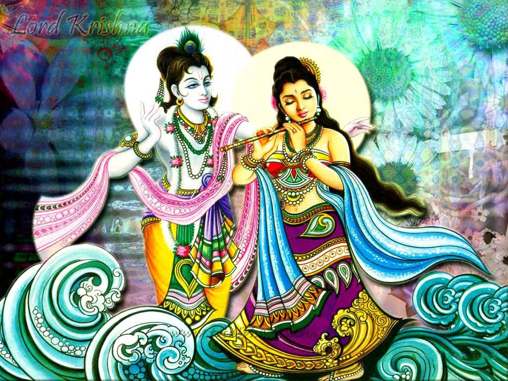 Radha Krishna Cartoon Wallpapers - Wallpaper Cave