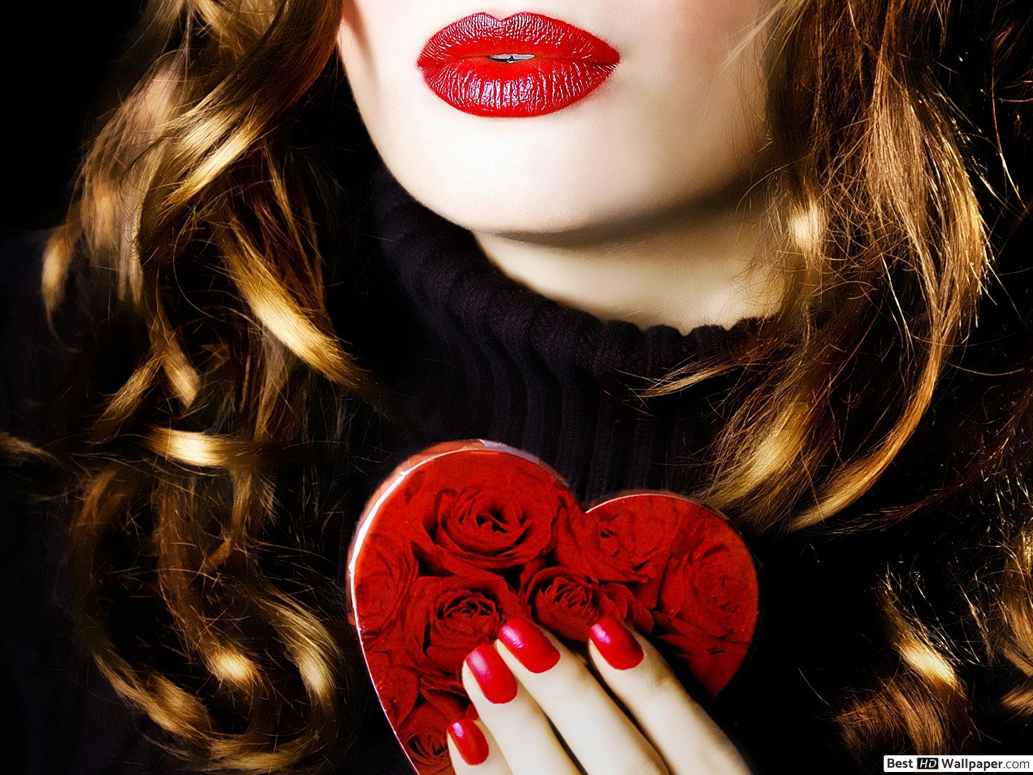 Valentine's day having the heart decoration HD wallpaper