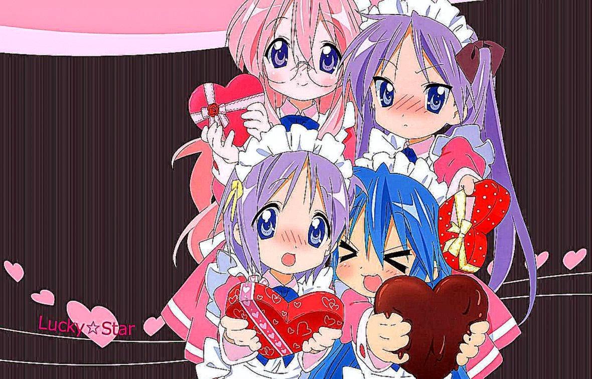 Valentines Day Anime Girls Wallpaper HD. Background Wallpaper