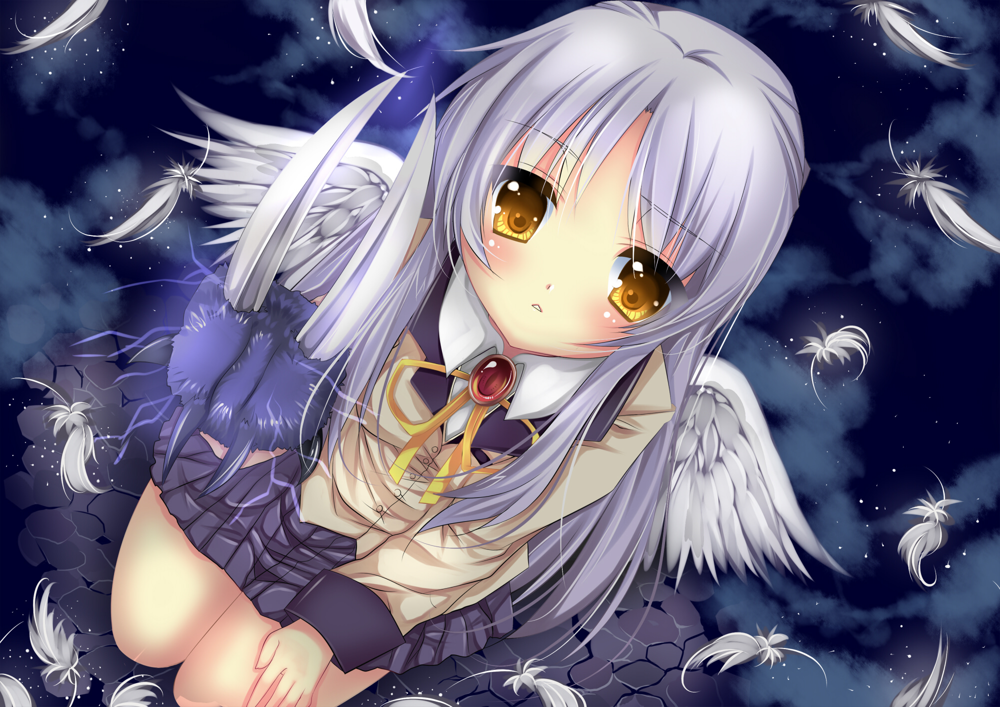 Gambar Anime Tenshi Angel Beats, HD Wallpaper & background