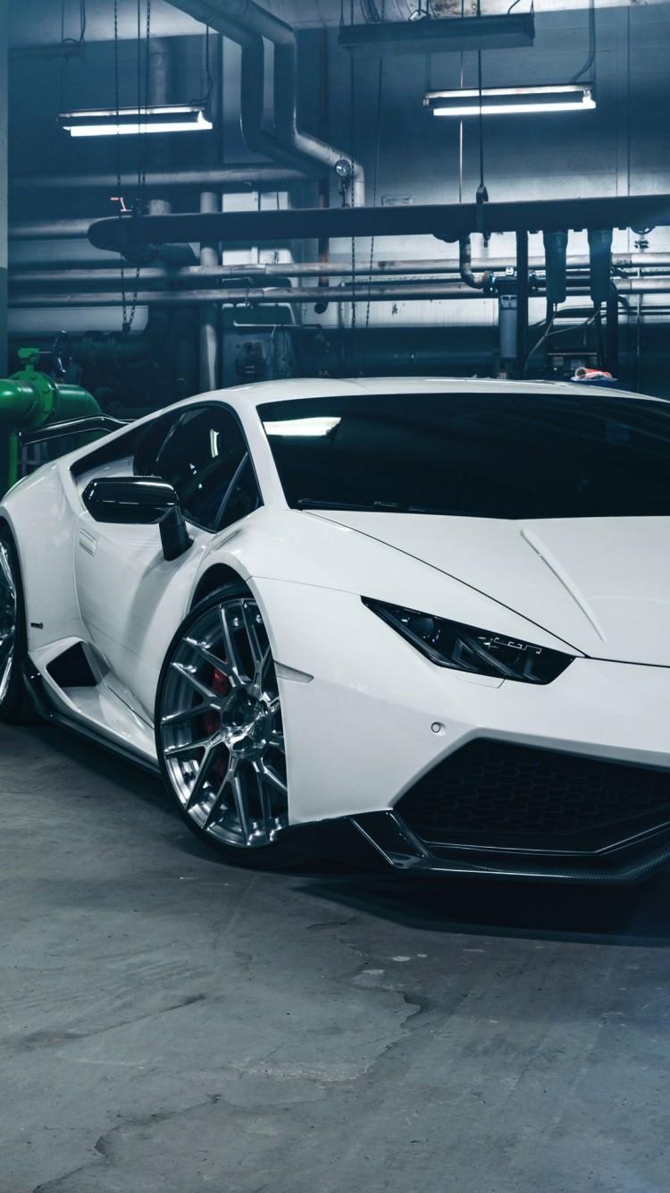 Download Lamborghini, White Wallpaper Huracan