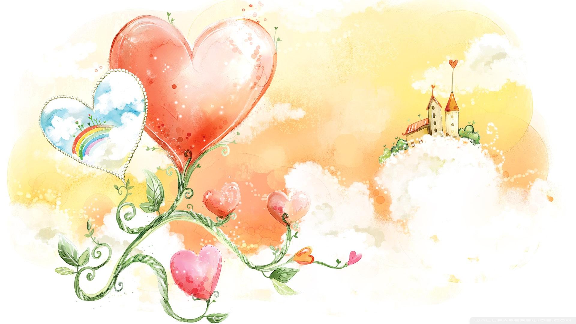 Love Flowers, Valentine's Day Ultra HD Desktop Background