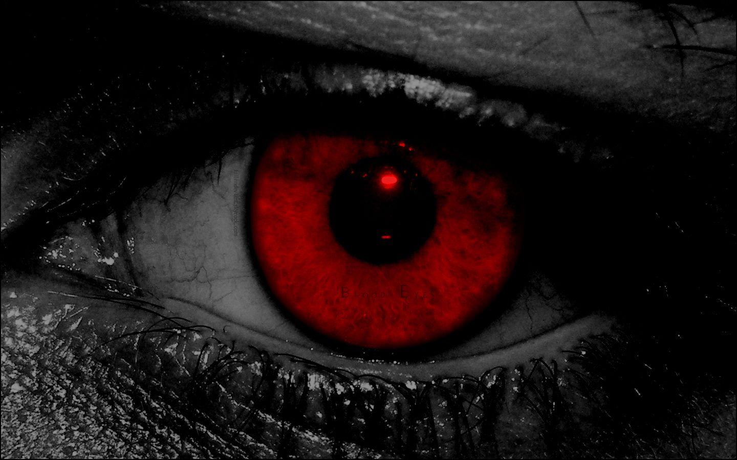 image For > Blood Red Eyes. Creepy eyes, Red eyes, Dark image
