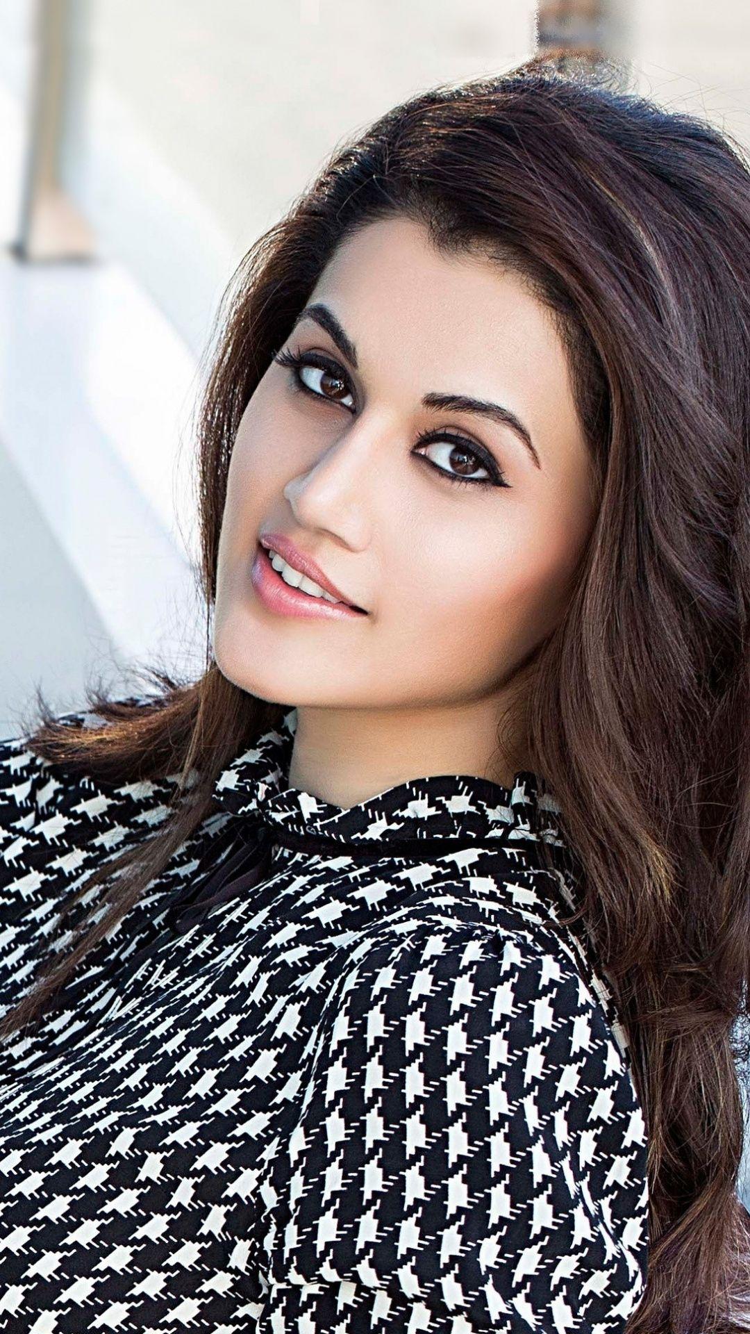Bollywood, smile, actress, Taapsee Pannu, 1080x1920 wallpaper. Bollywood actress, Most beautiful indian actress, Actresses