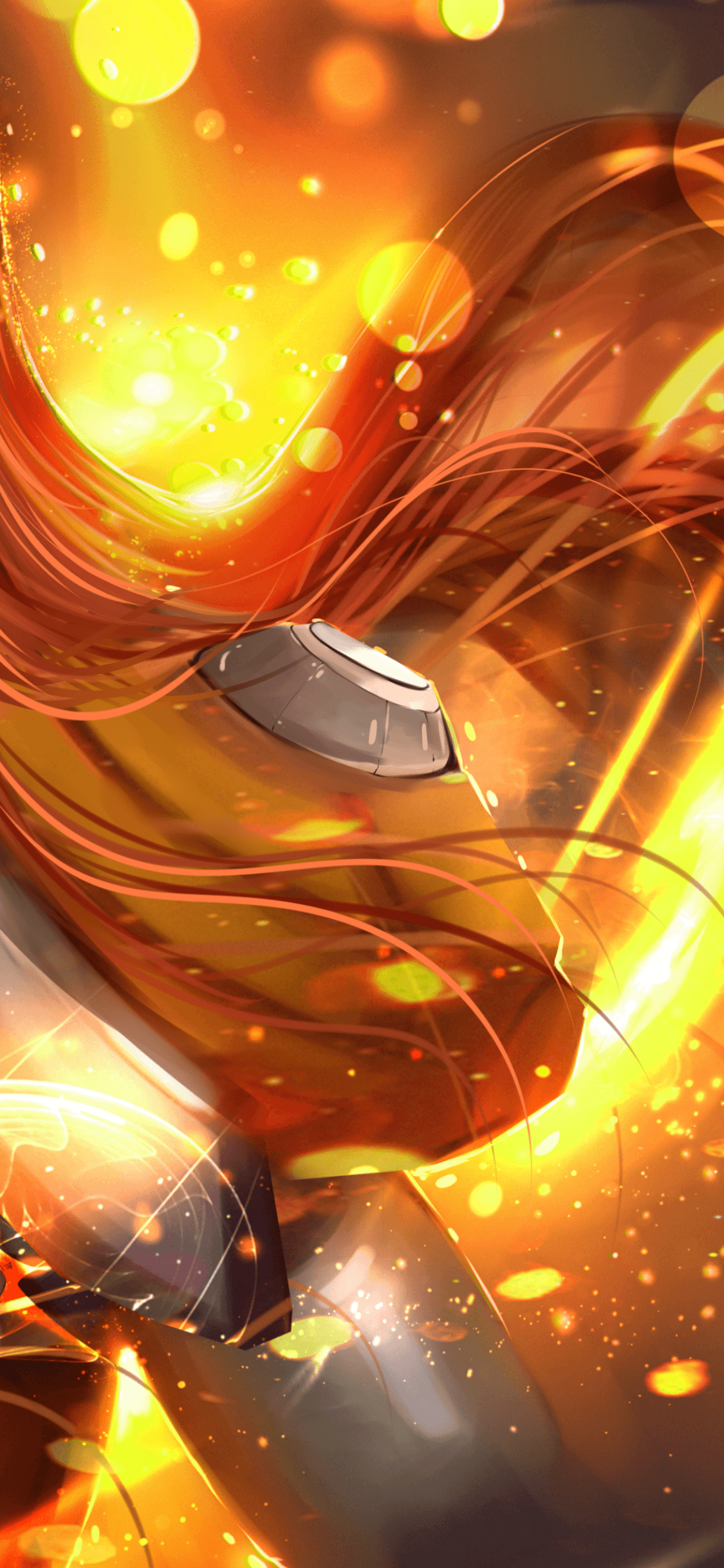 Download 1125x2436 Overwatch, Brigitte, Armor, Fire, Redhead