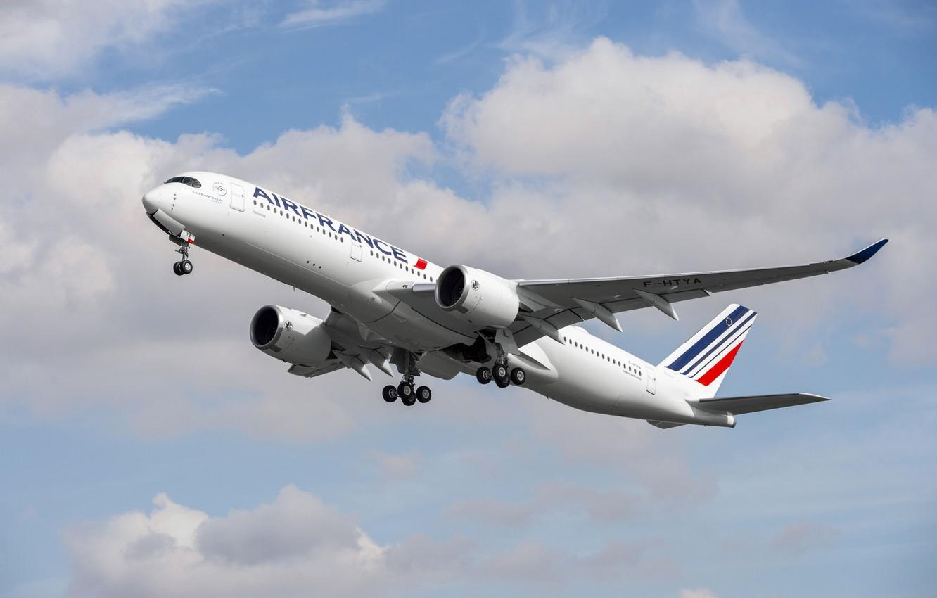 Wallpaper Landing, Airbus, Air France, Wing, Airbus A350 900