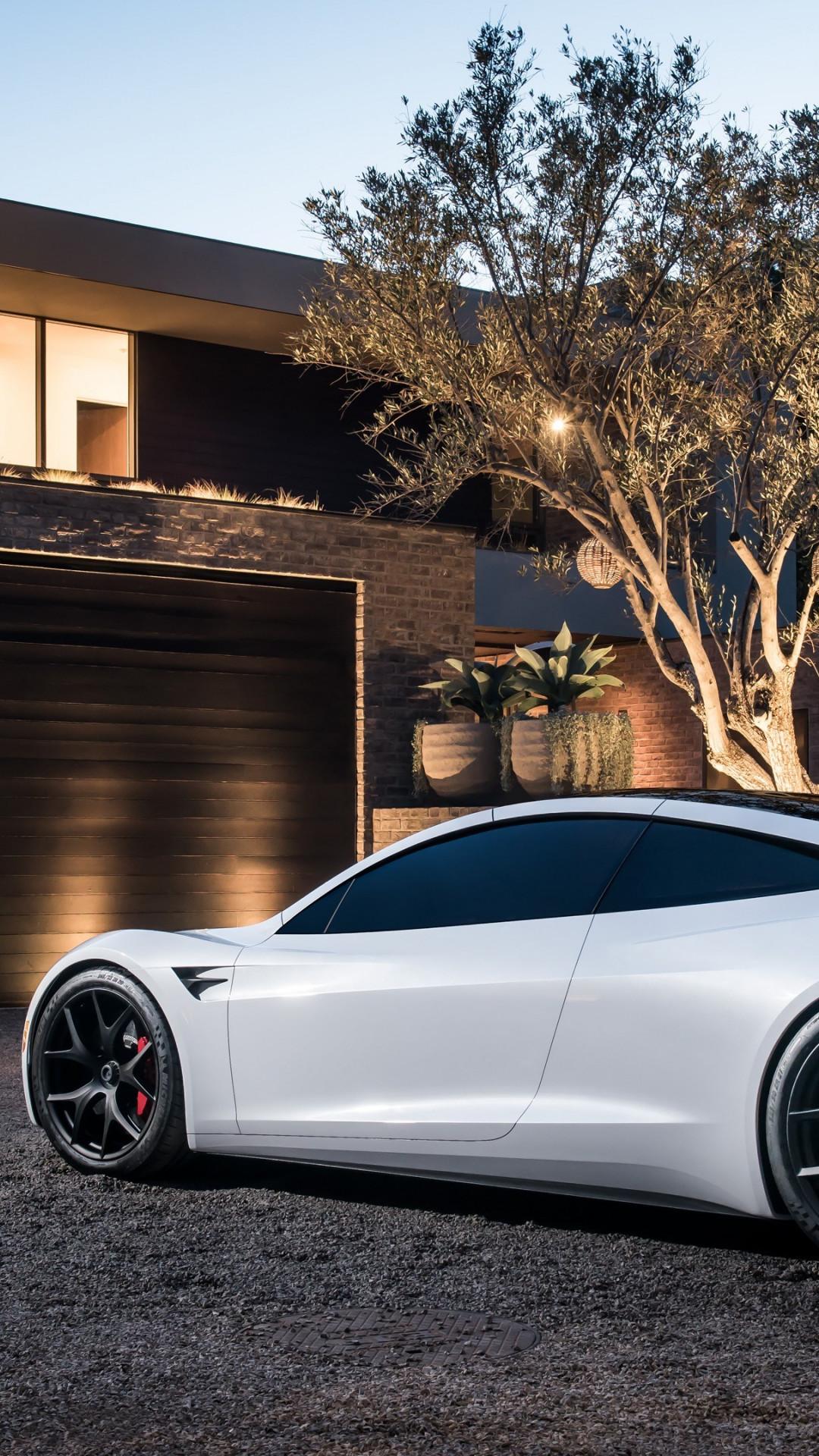 Supercars Gallery: Tesla Roadster Wallpaper 4k