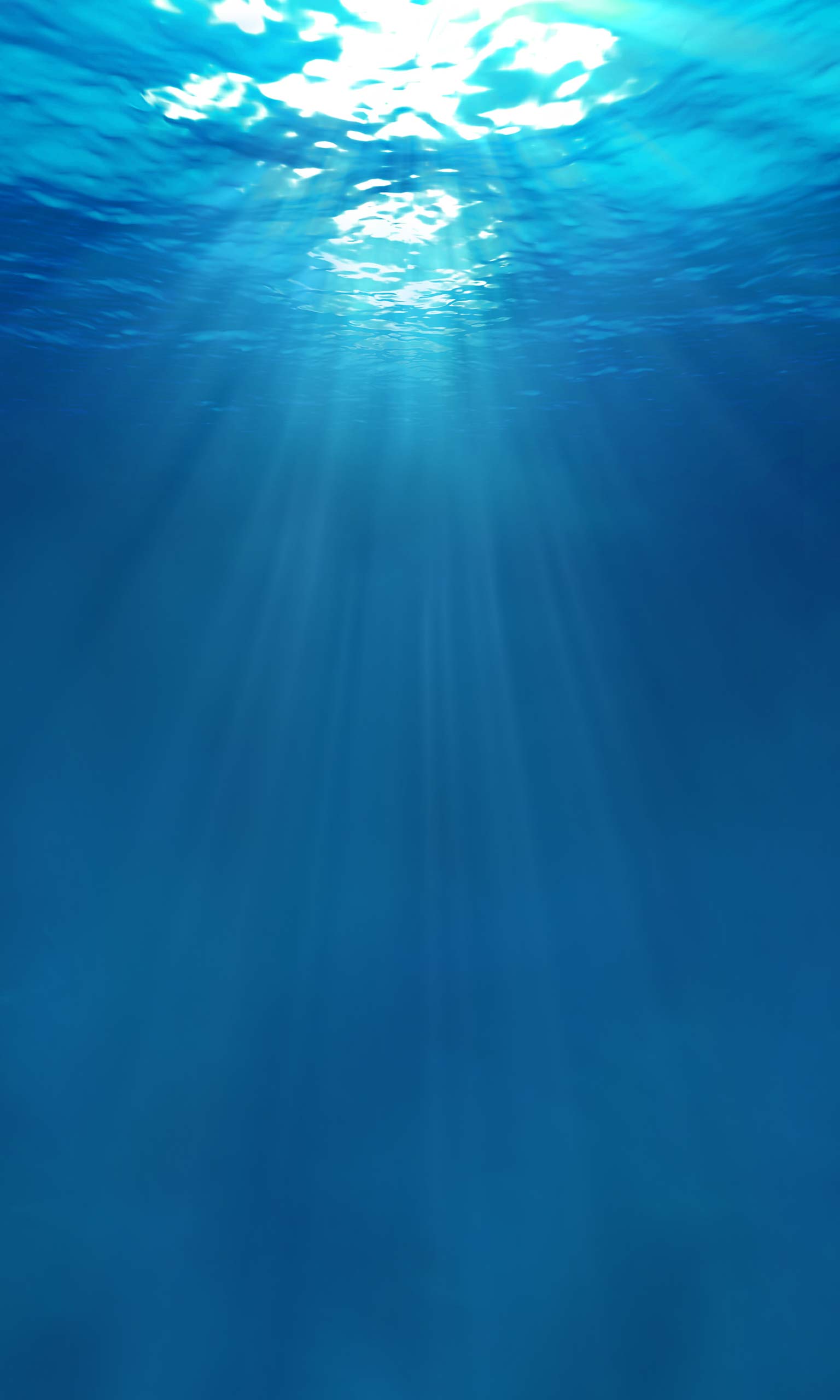 Underwater Sun Rays Mobile Wallpaper