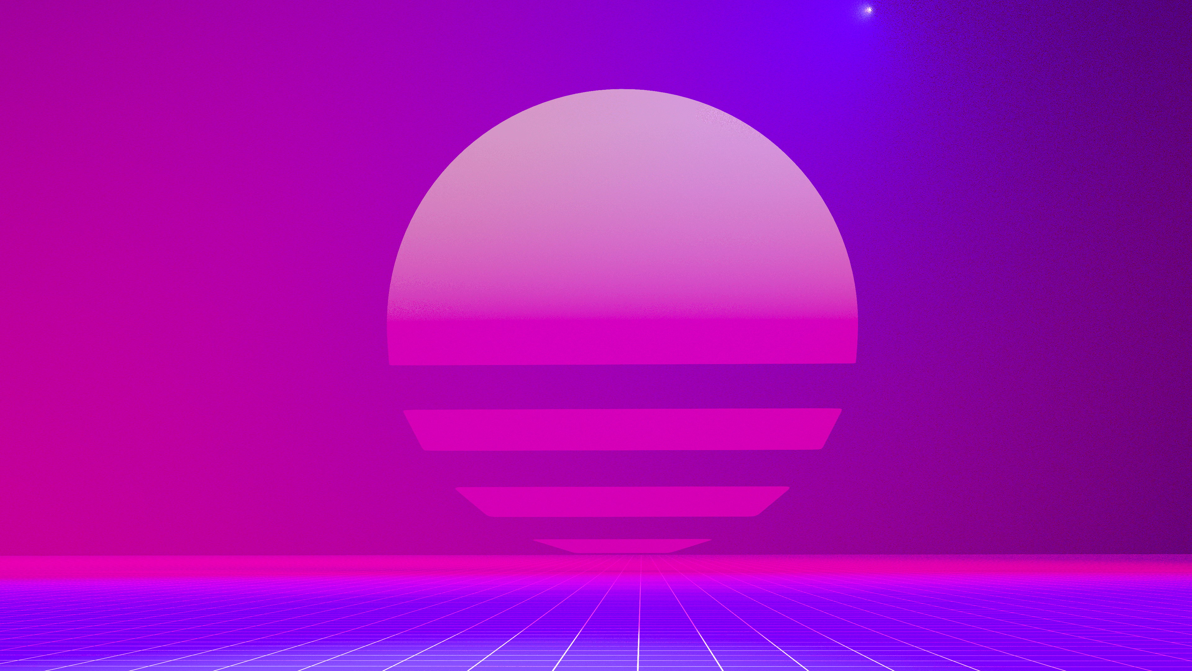 Simple Outrun Wallpaper for free use (4k Res)