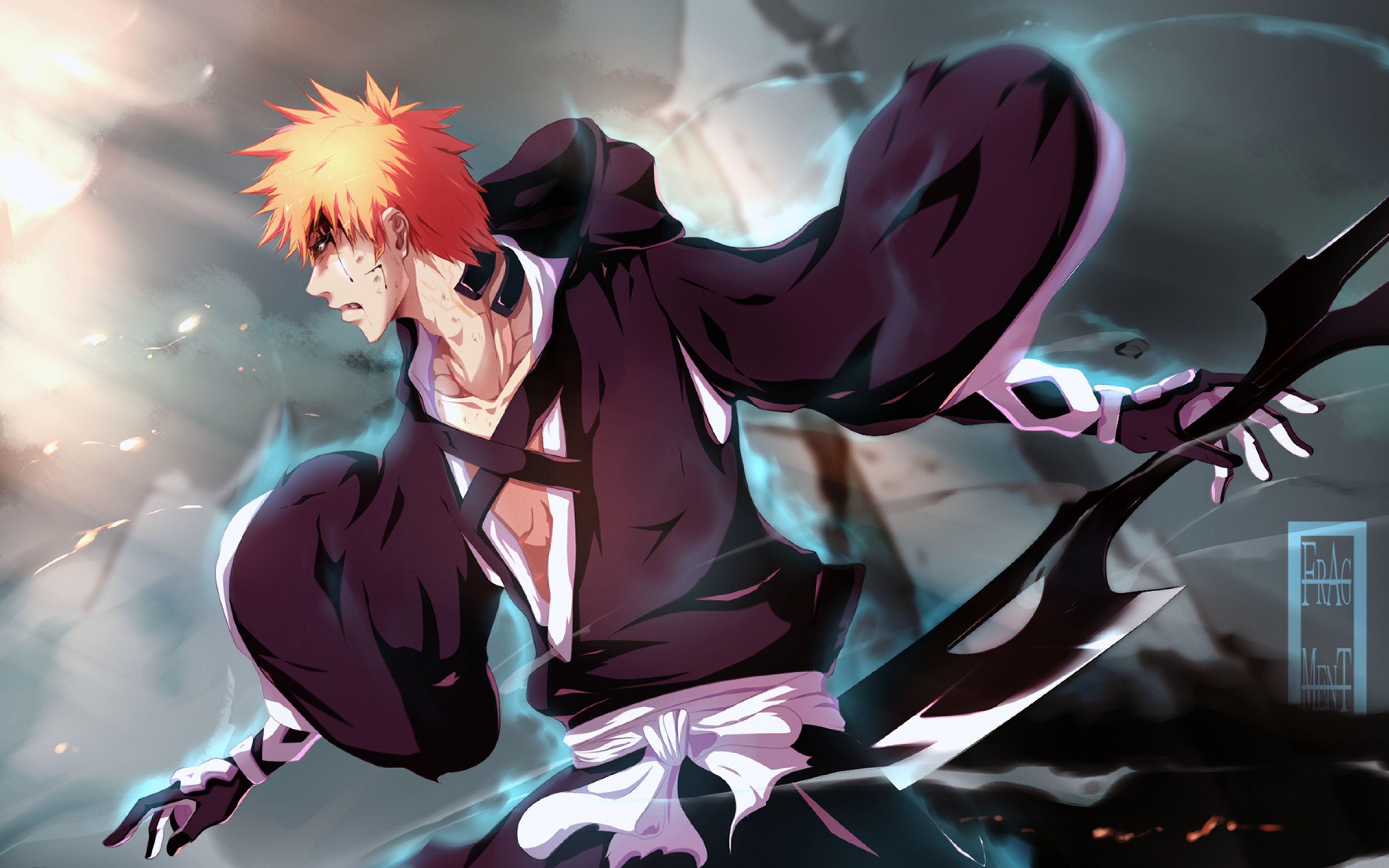 Free download Bleach Kurosaki ichigo Anime Art Wallpaper